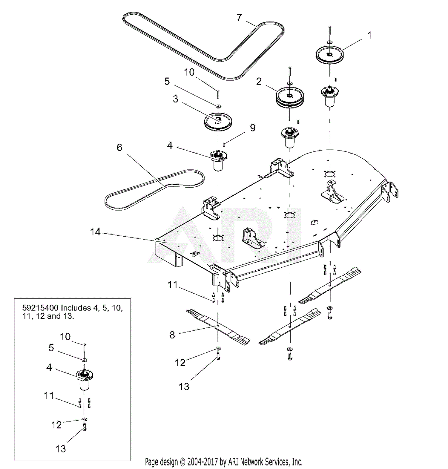 Kubota Rc60 Mower Deck Parts Diagram