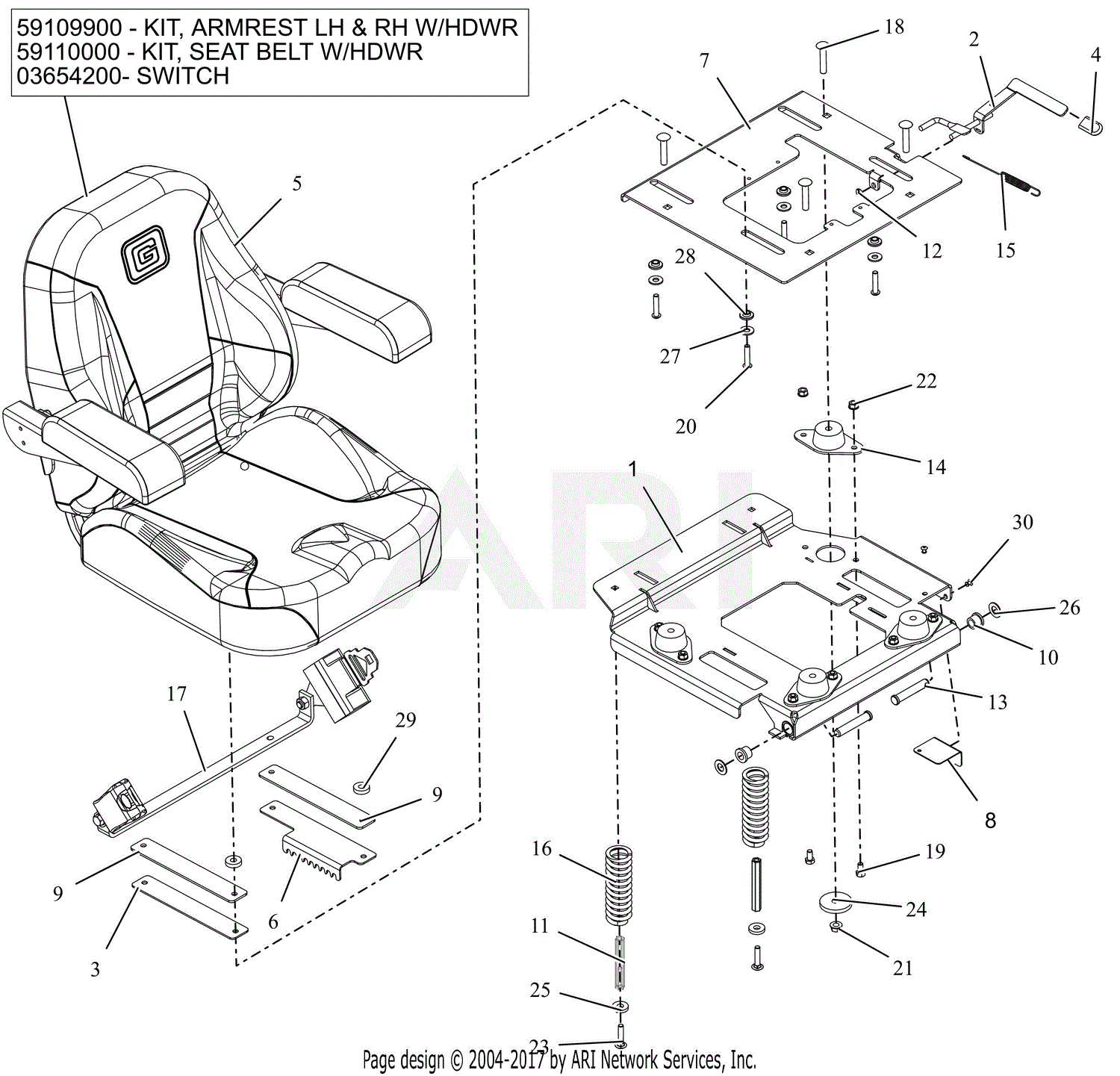 OEM Gravely Lawn Mower Seat Bottom Cushion Assembly 21560800 READ LISTING