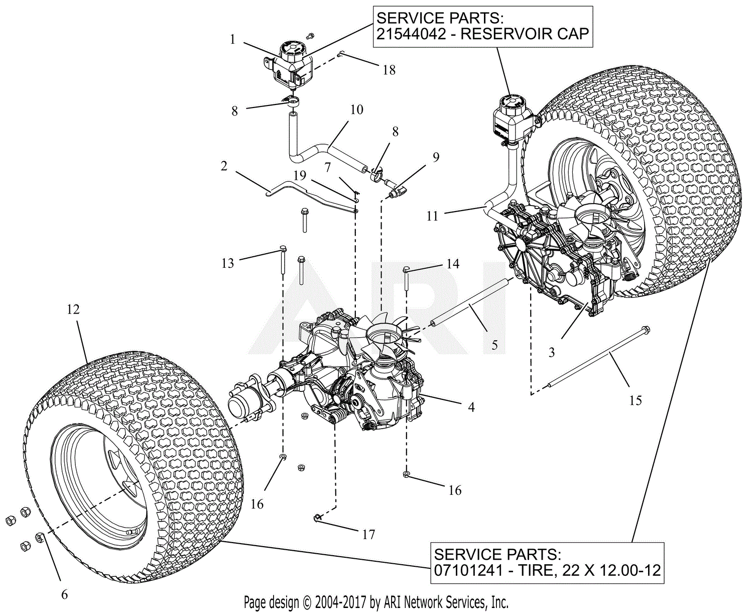 Gravely 991234 (030000 - 034999) Pro-Turn ZX 60 Parts Diagram for 