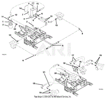 Gravely 991032 (000500 - ) PM144M, 19hp Kawasaki, 44