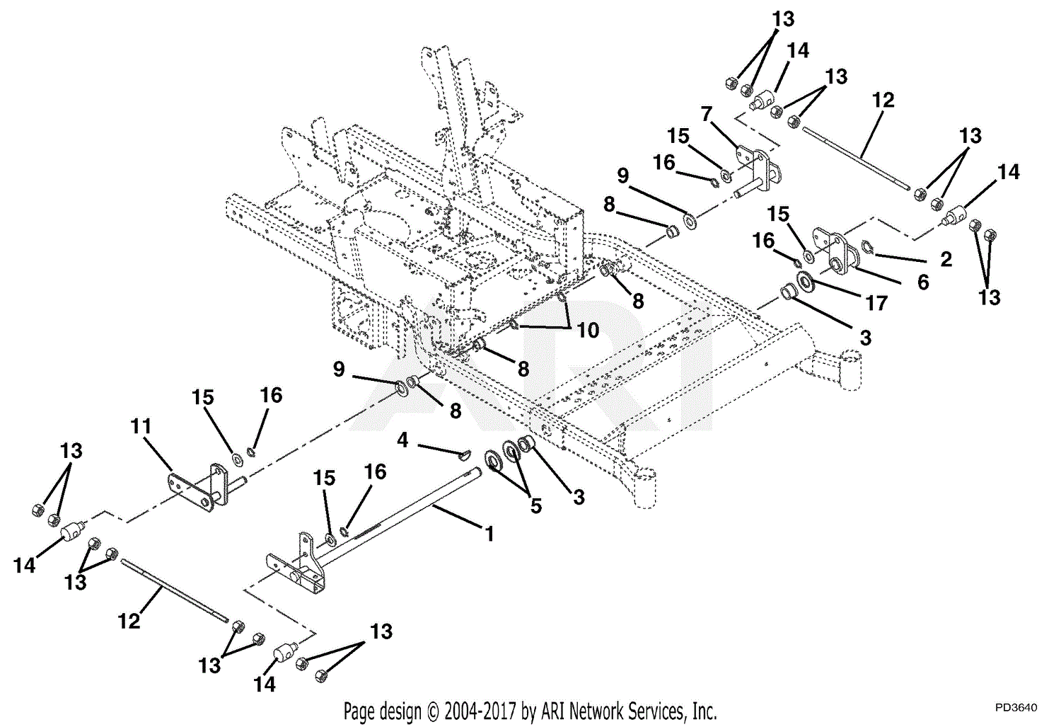 Gravely 992054 (000500 - 001999) PM152Z, 25hp Kohler, 52