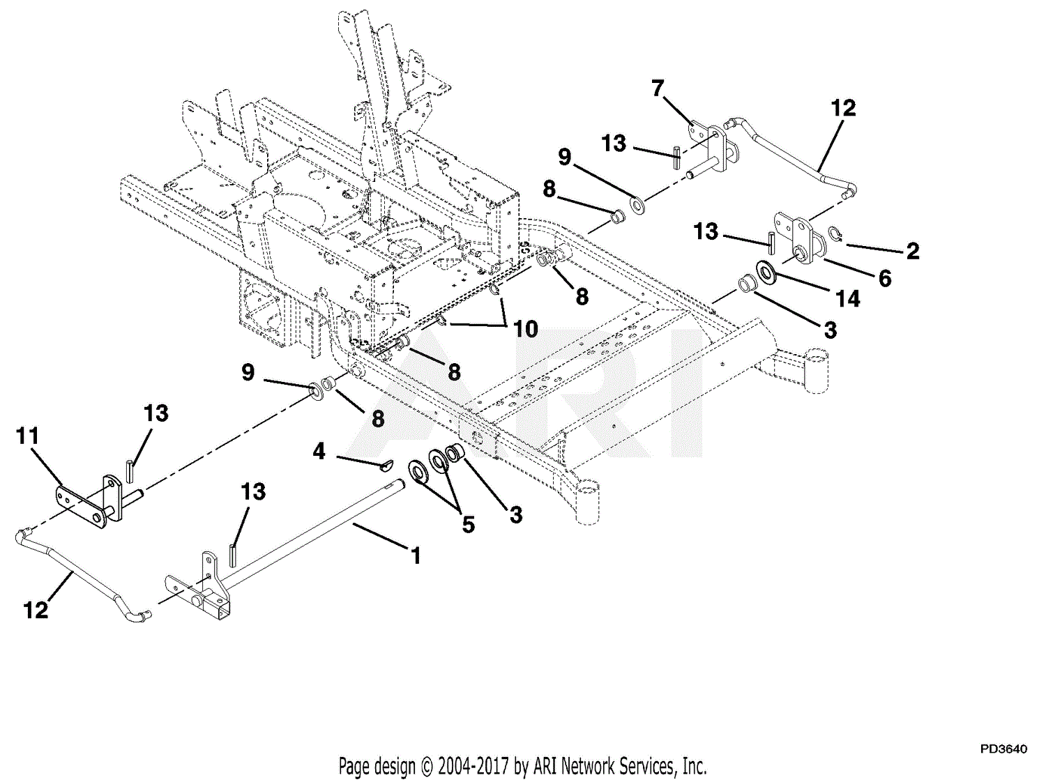 Gravely 992043 (002501 - 003999) PM148Z, 21hp Kawasaki, 48