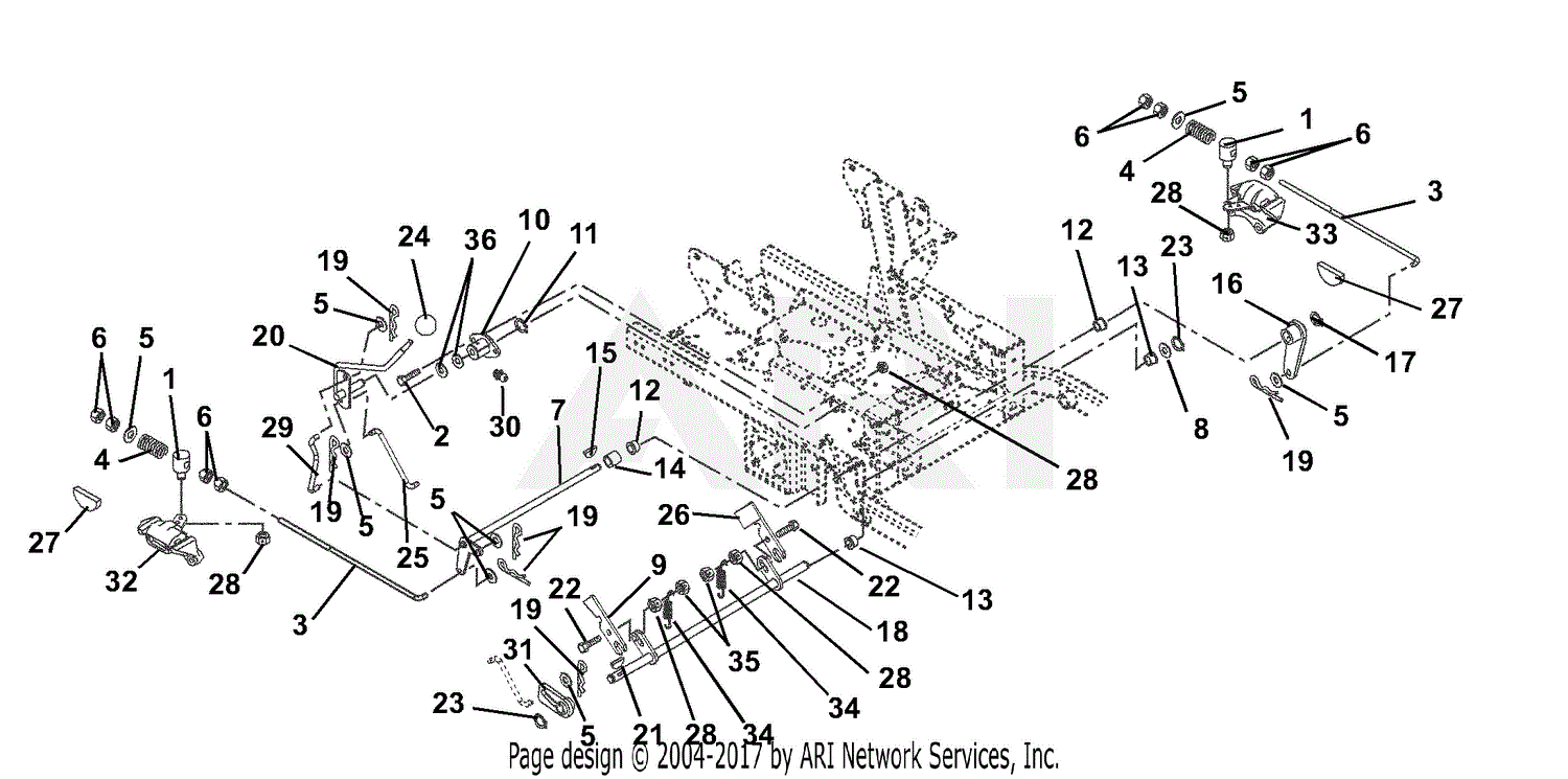 Gravely 992064 (000500 - 004999) PM144Z, 17hp Kawasaki, 44 ... sg wiring diagram pro 