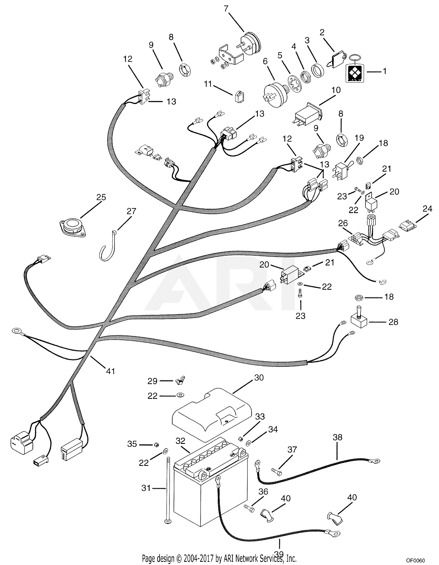 Gravely 992012 (000101 - ) Promaster 200 Parts Diagram for Electrical ...