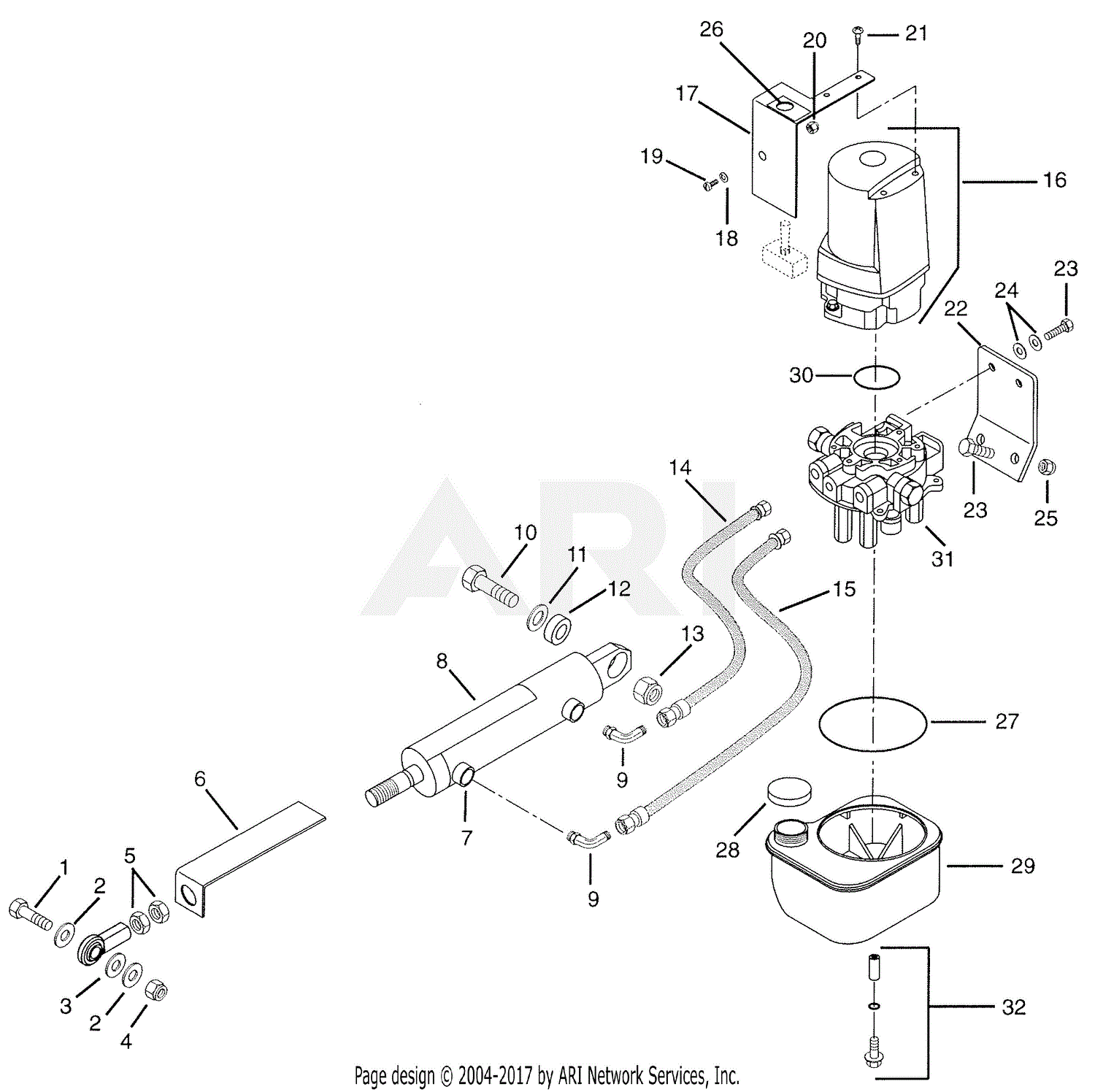 Gravely 992007 (000101 - ) Promaster 200 Parts Diagram for Mower Lift ...