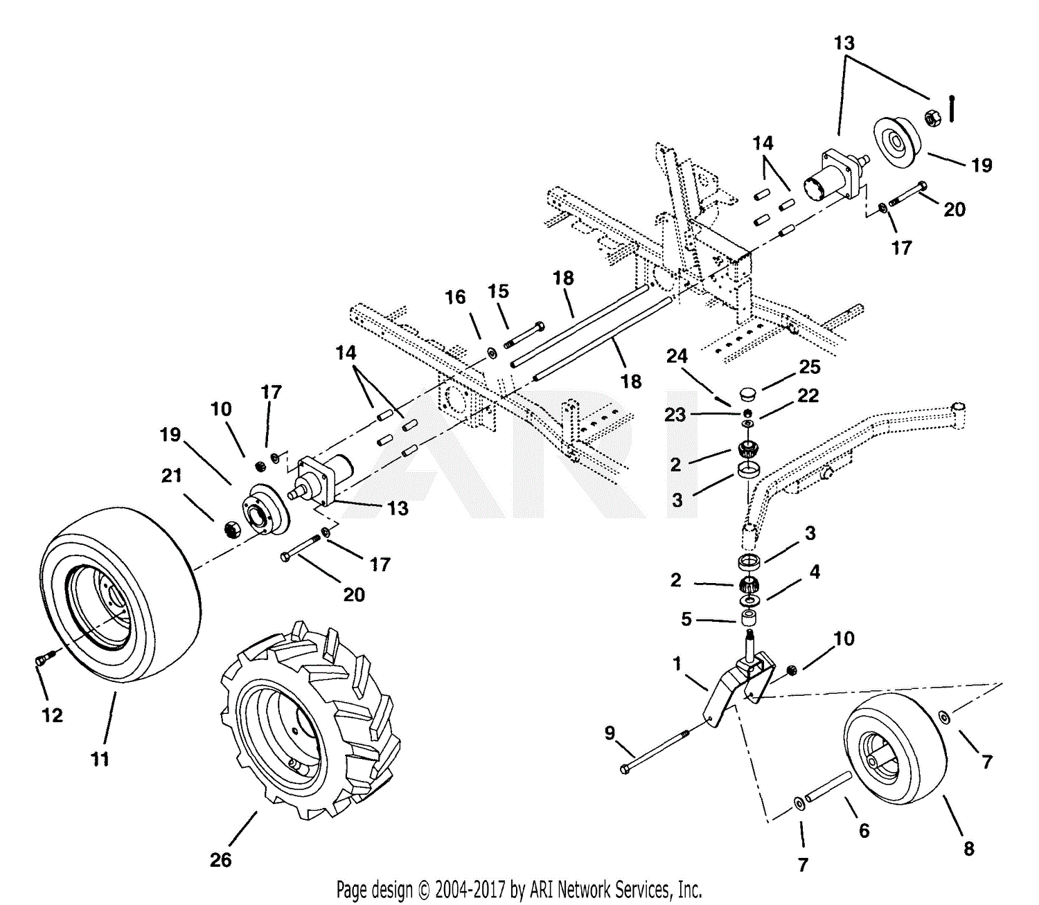 Gravely 992020 (010000 - 011999) PM260Z, 25hp Kohler, 60