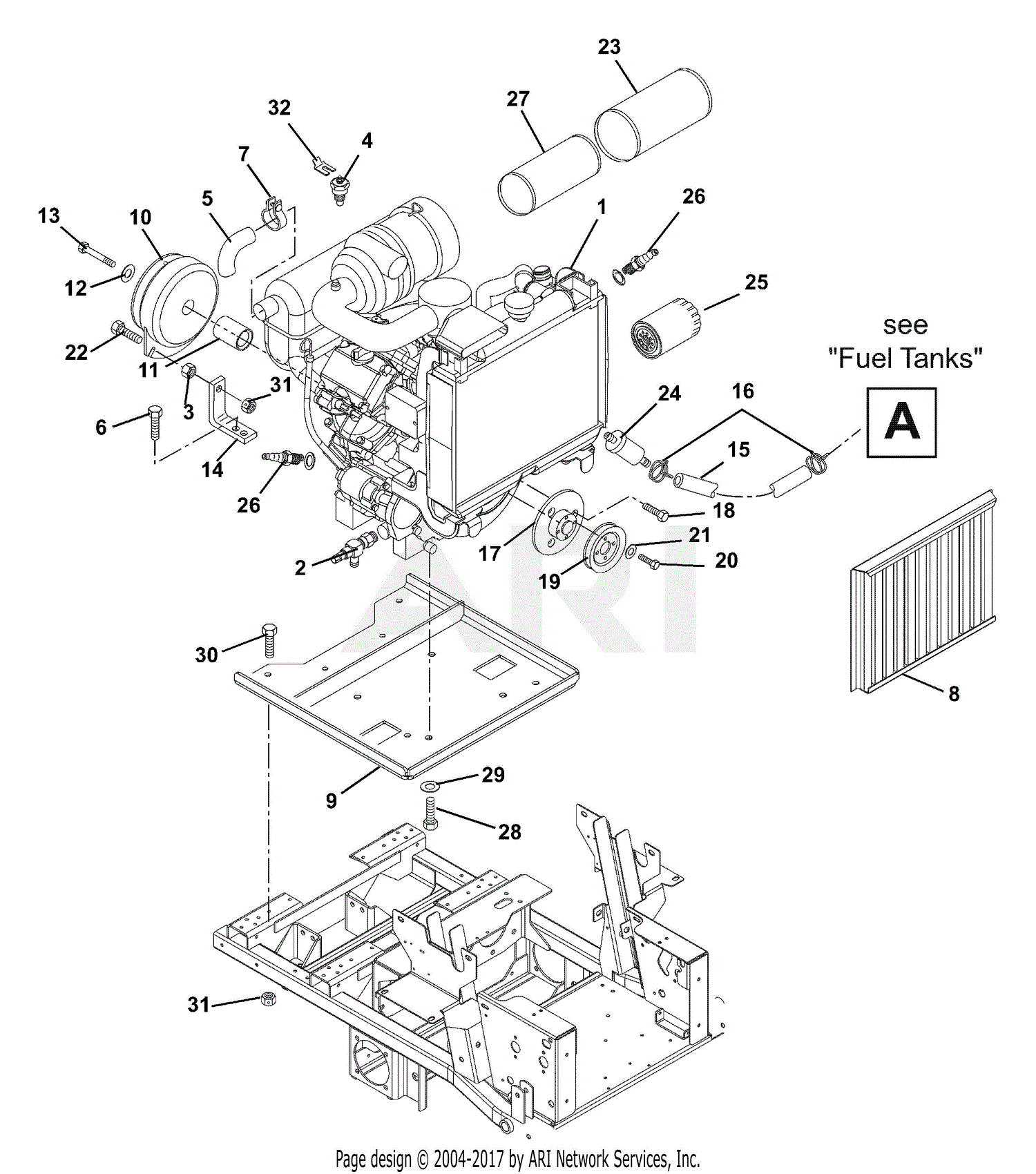 Kawasaki 27 Hp Liquid Cooled Engine