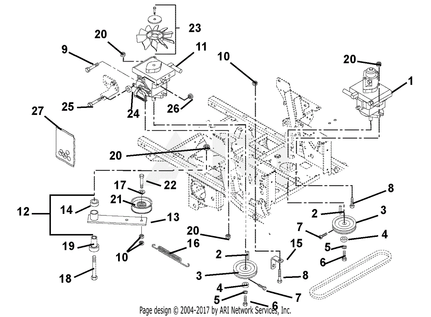 Gravely 992149 (000401 - ) PM252H XDZ, 25hp Kawasaki, 52