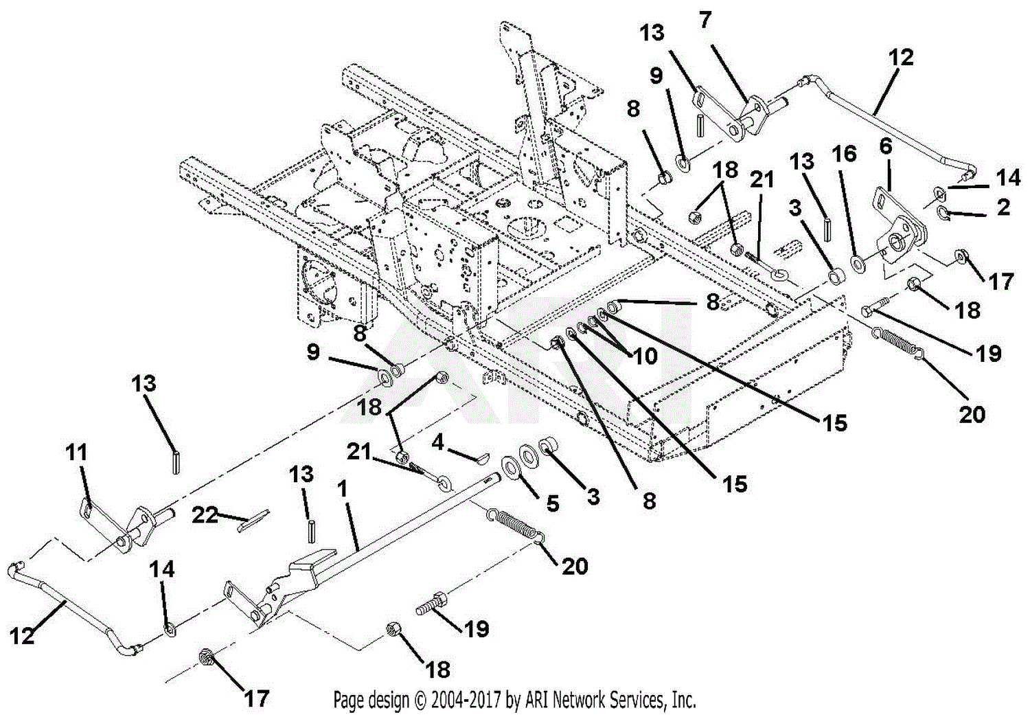 Gravely 992164 (000101 - 002999) 27hp Pm260h Xdz Parts Diagram For Deck 