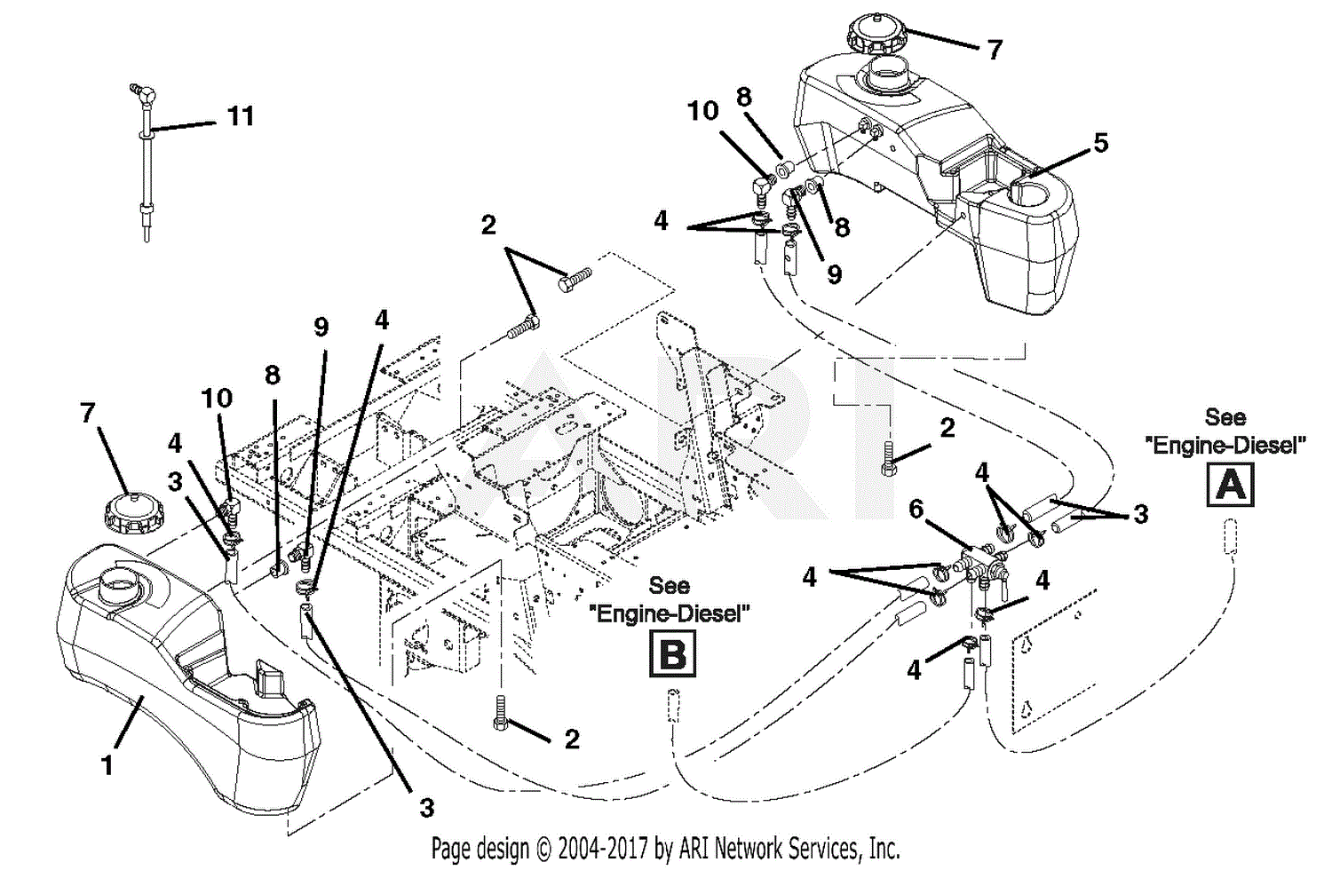 Gravely 992195 (000101 - ) Pro-Master 260H, 27hp Daihatsu, 60