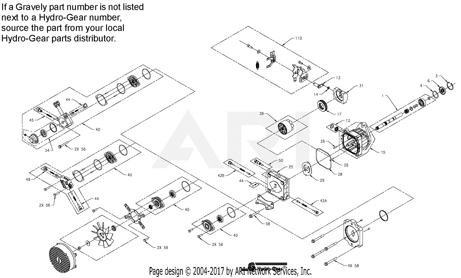 Gravely 992217 (000101 - 002999) Pro-Master 260H Parts Diagram for ...