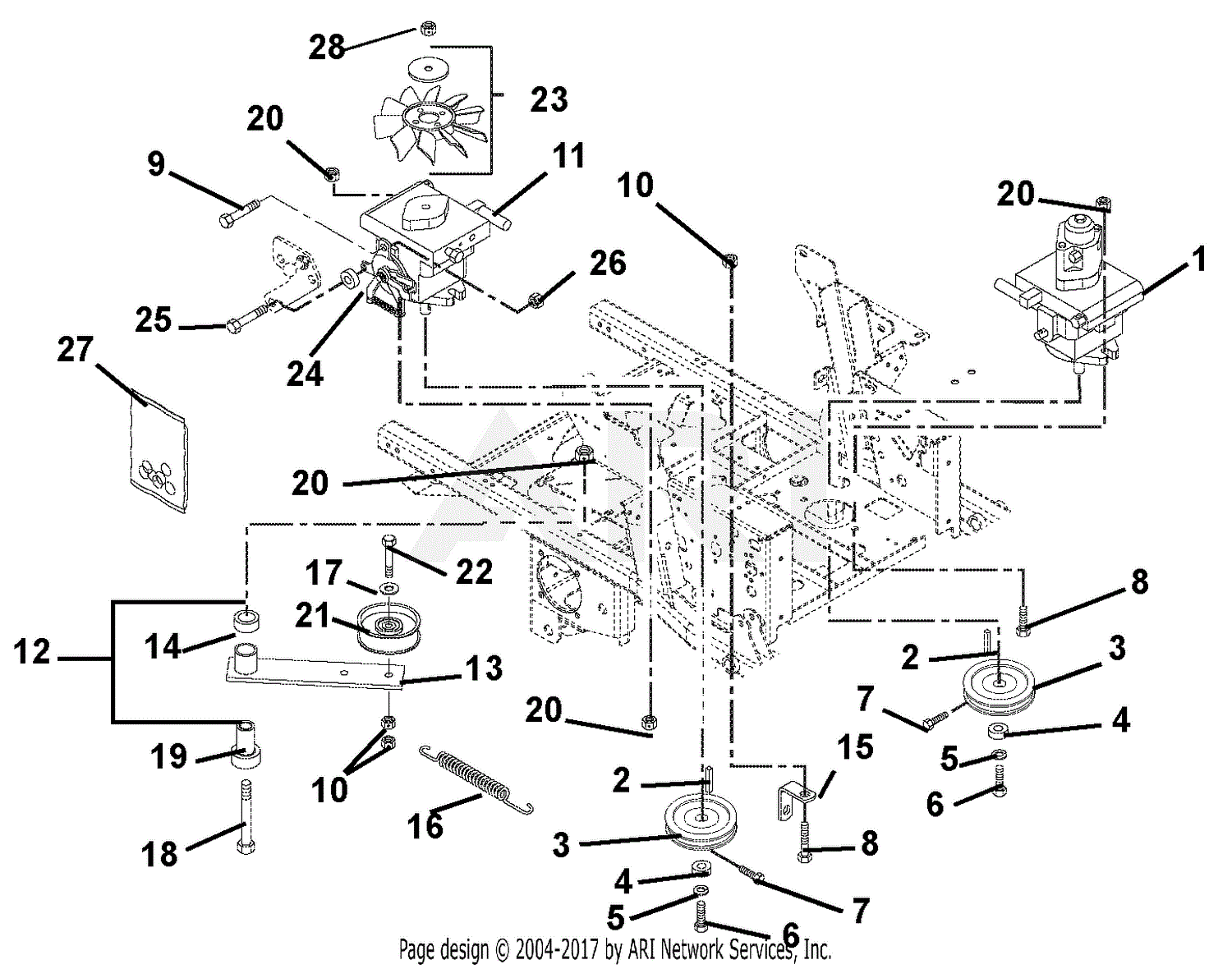 Gravely 992217 (000101 - 002999) Pro-Master 260H Parts Diagram for ...