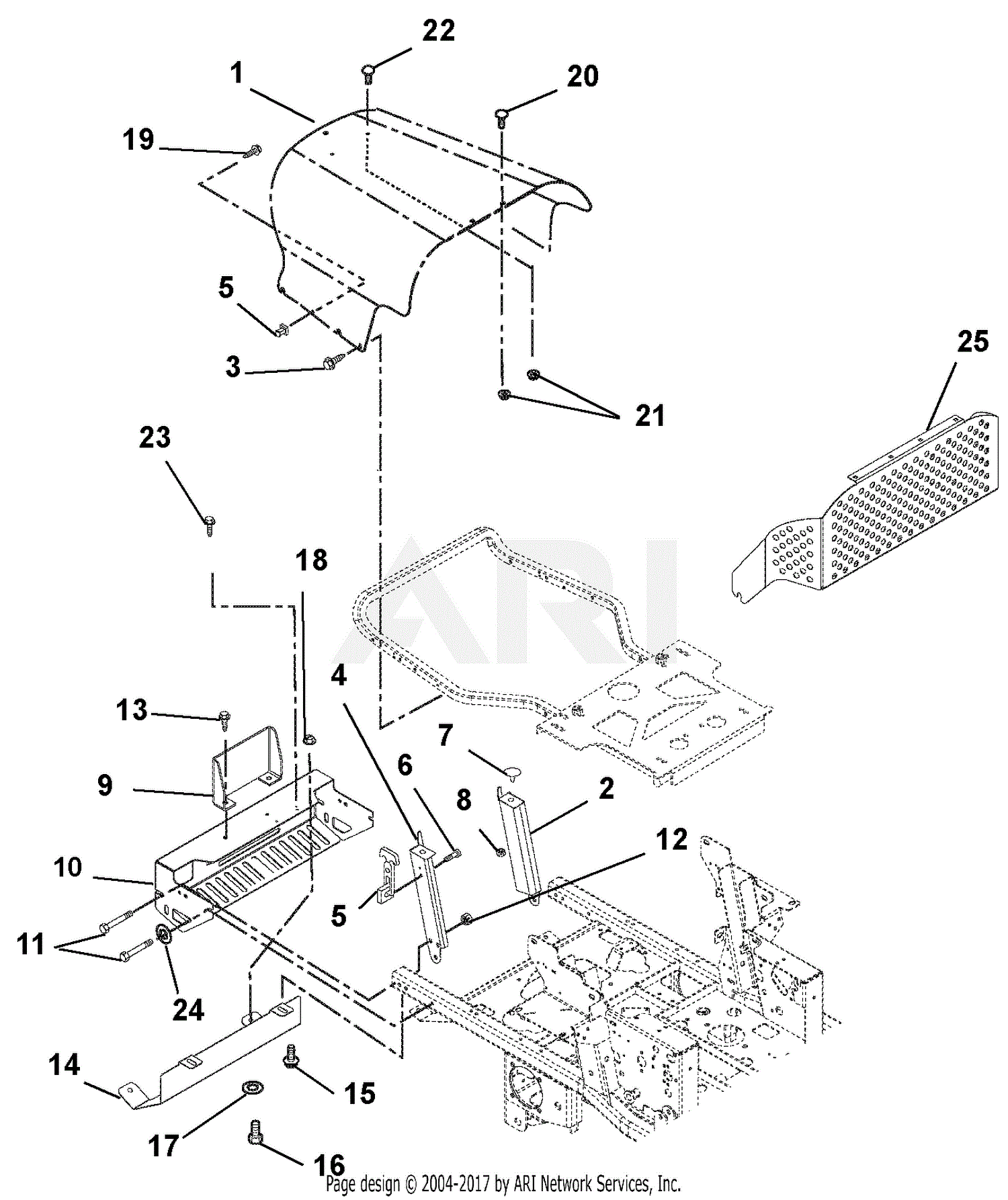 Gravely 992217 030000 040999 Pro Master 260h Parts Diagram For Hood