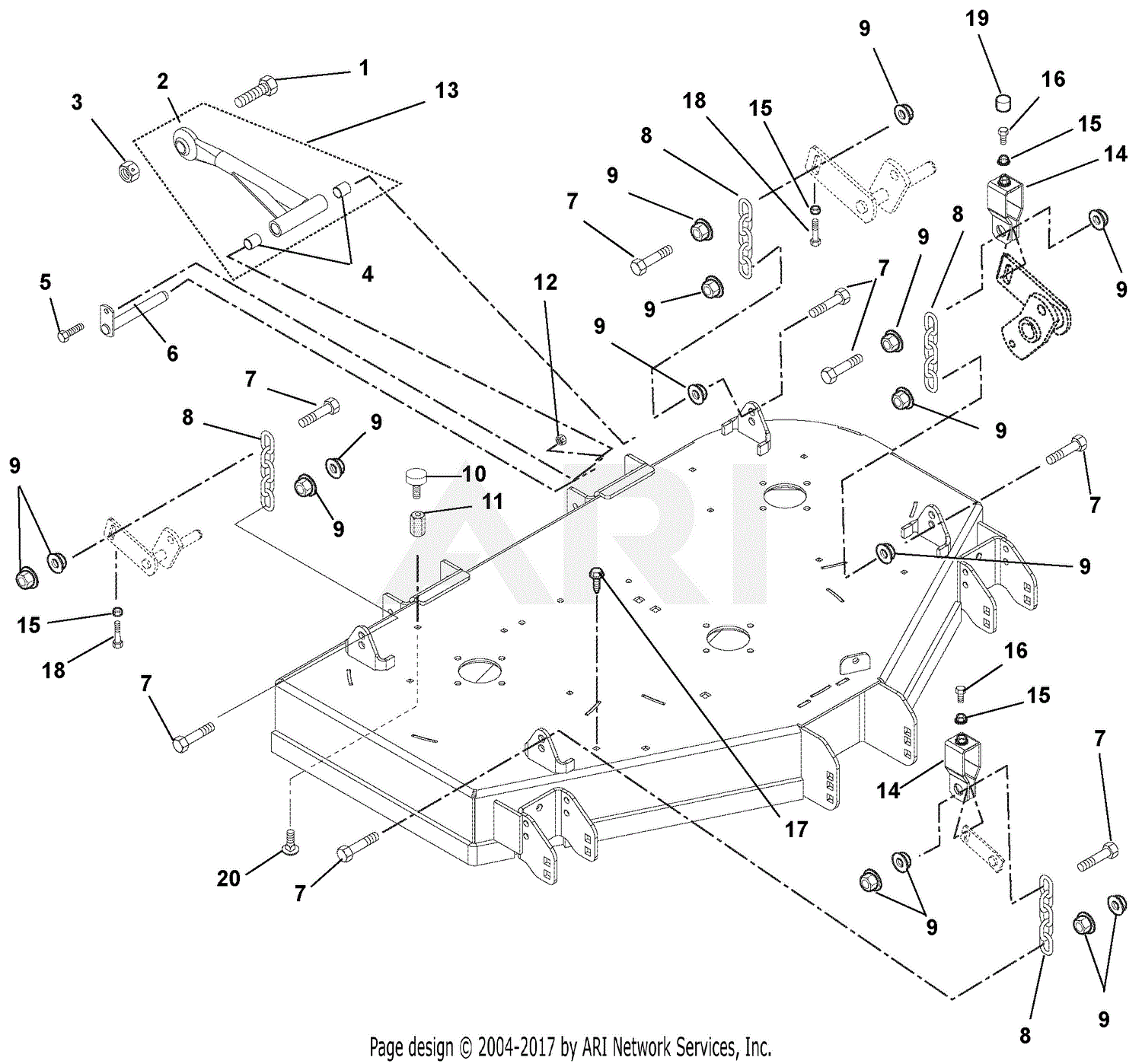 Gravely 992316 (006000 - ) 27HP PM260H, Rear Discharge Parts Diagram ...