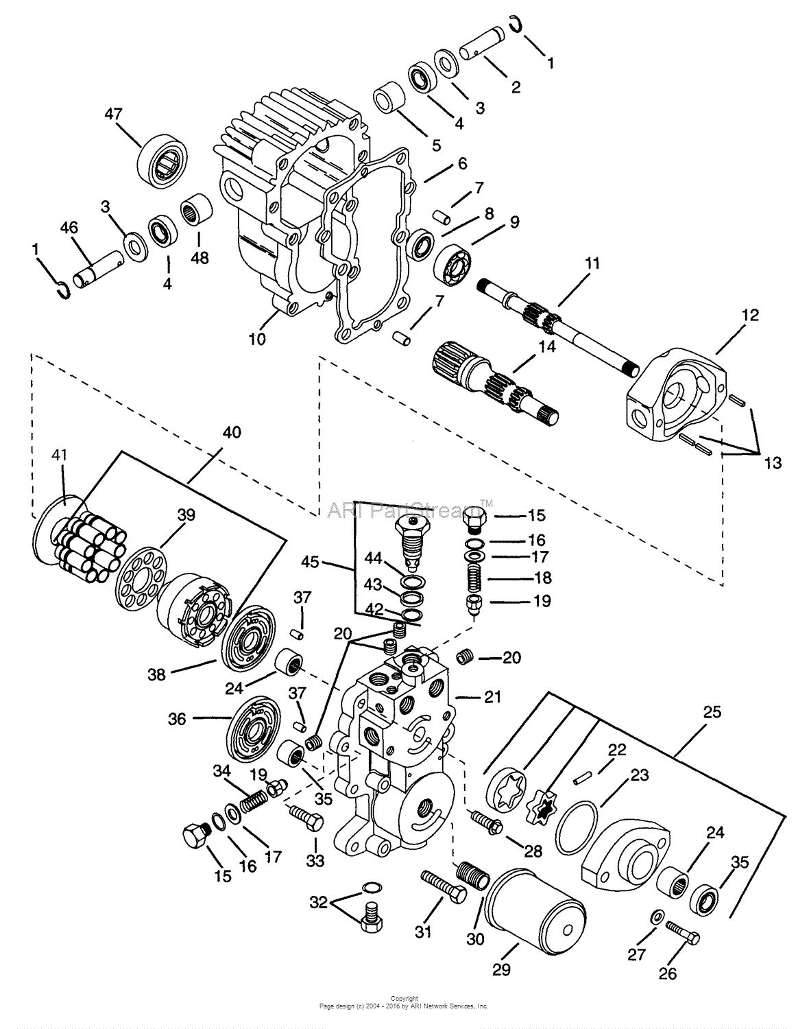 Gravely 989055 (000101 - ) PM460, 30hp Kubota Parts Diagram for ...