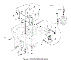 Gravely 990018 (001000 - ) PM310, 25hp Kohler Parts Diagram for Pump To ...