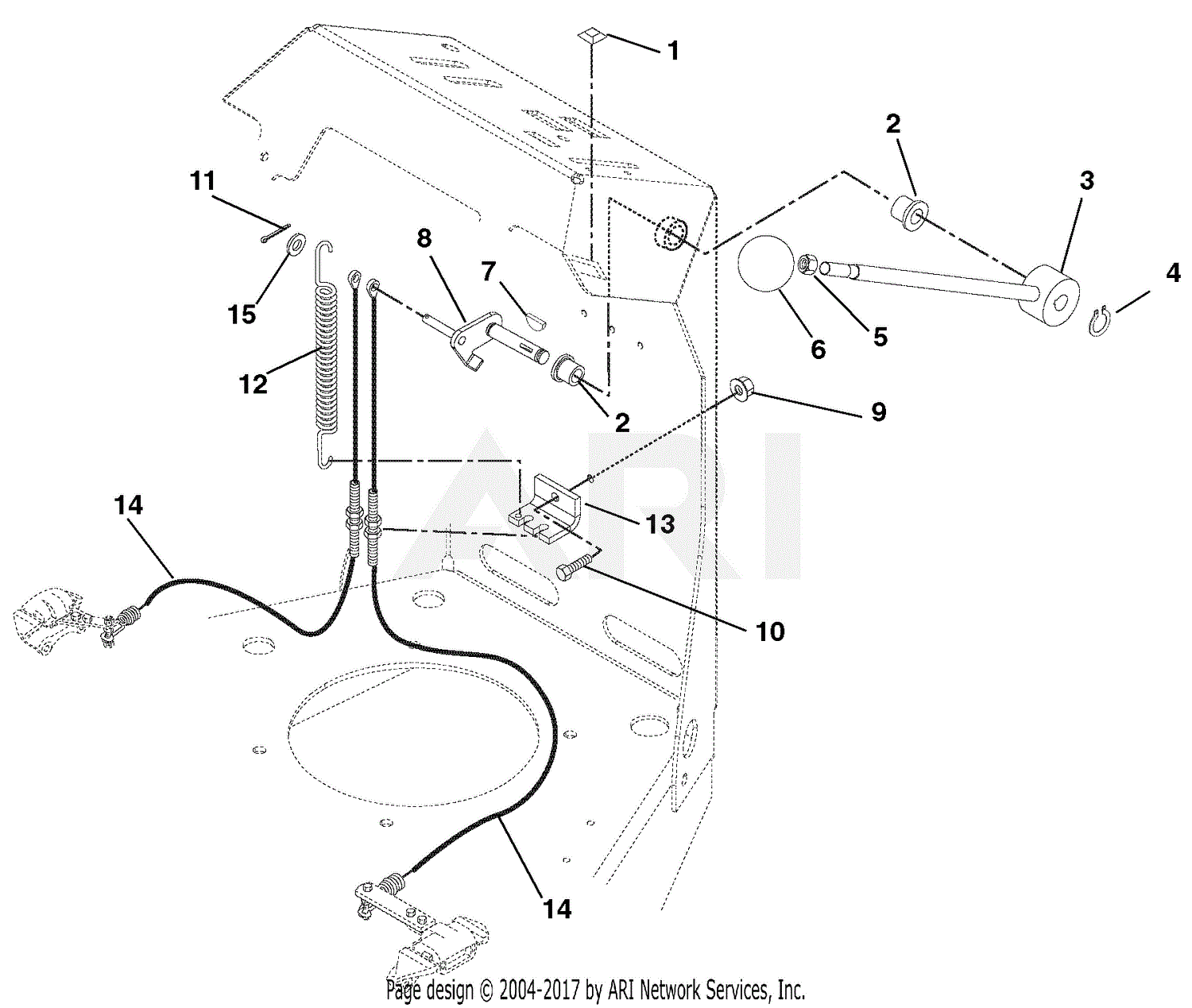 Gravely 990021 (002000 - ) PM 320 27hp Kohler Parts Diagram for Parking ...