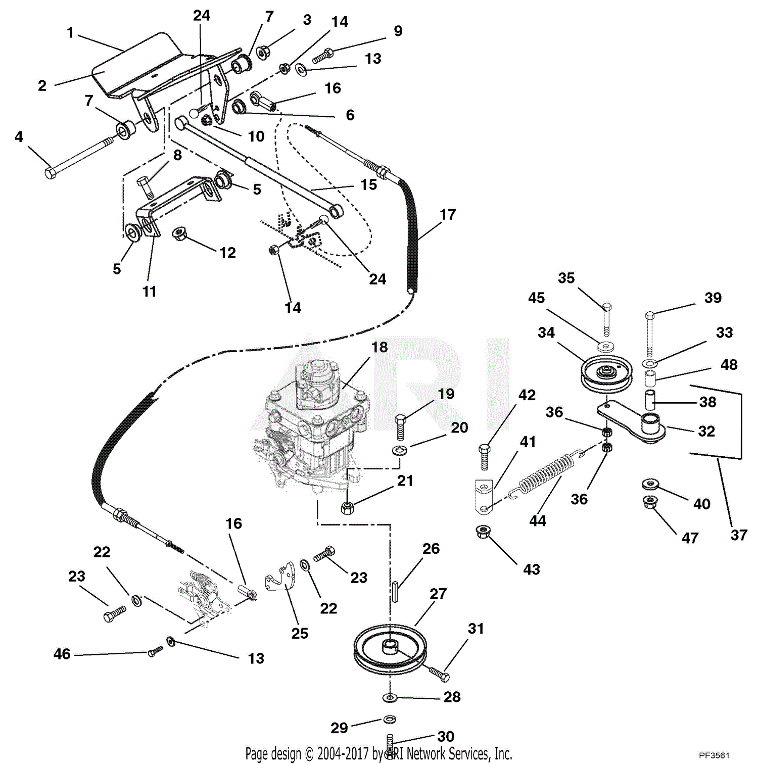 Gravely 990021 (002000 - ) PM 320 27hp Kohler Parts Diagram for ...