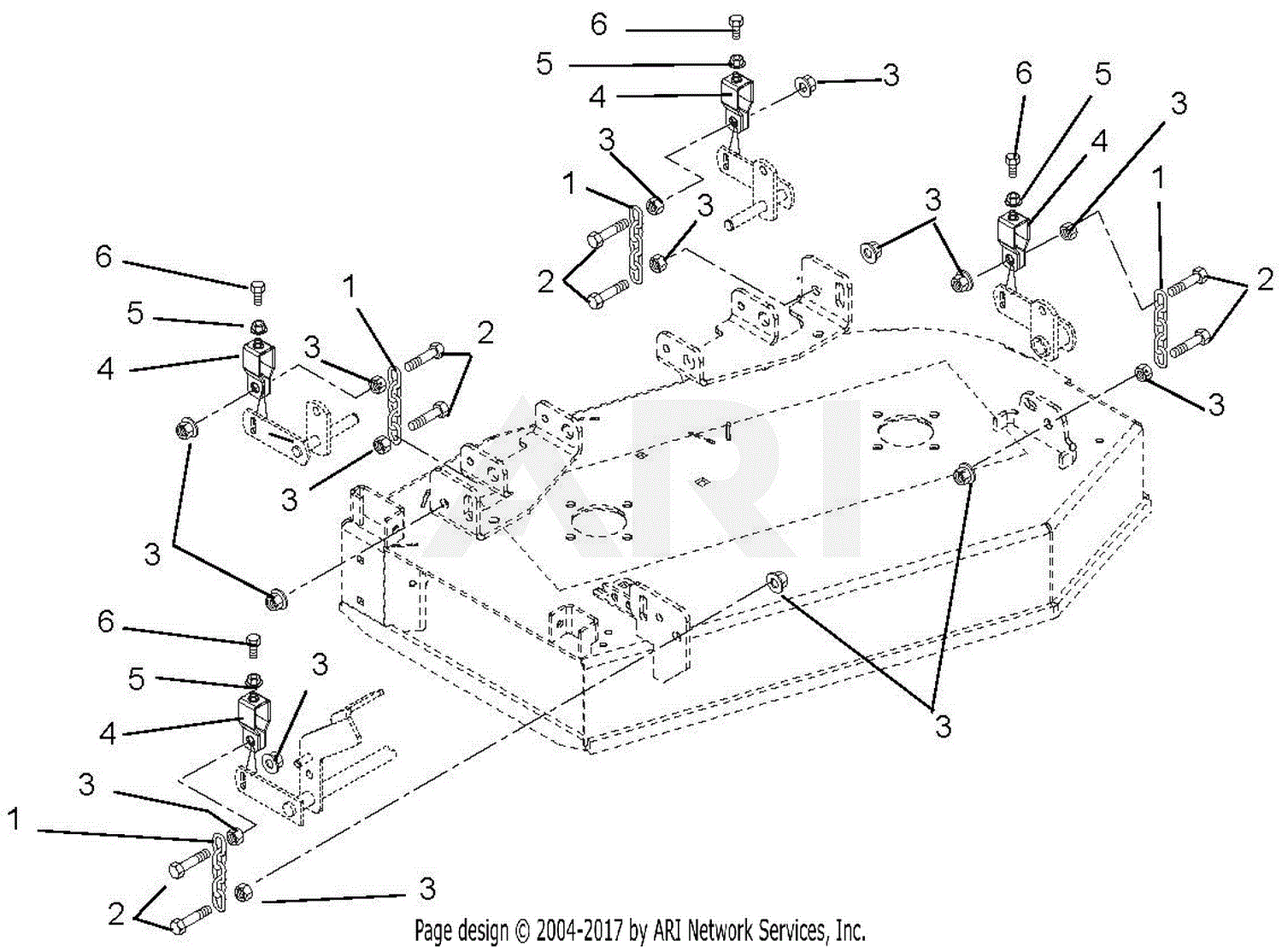 Gravely 991088 (060000 - ) Compact-Pro 34 Parts Diagram for Mounting ...