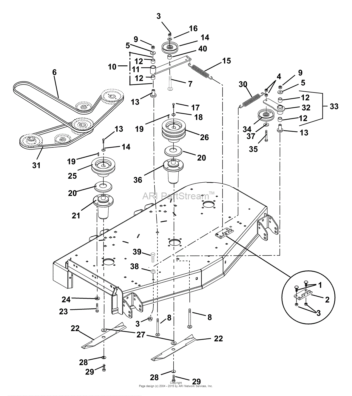 Gravely 992065 (001500 - 004999) PM 44Z 17hp Kawasaki, 44 ... kawasaki z 750 wiring diagram 