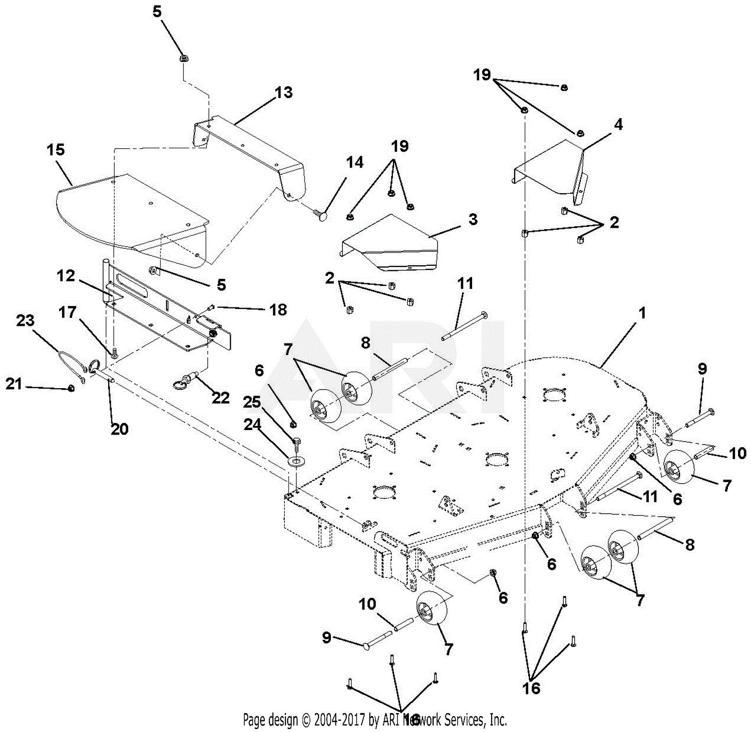 Gravely 991082 (000101 009999) ZT 48 HD Parts Diagram for Deck