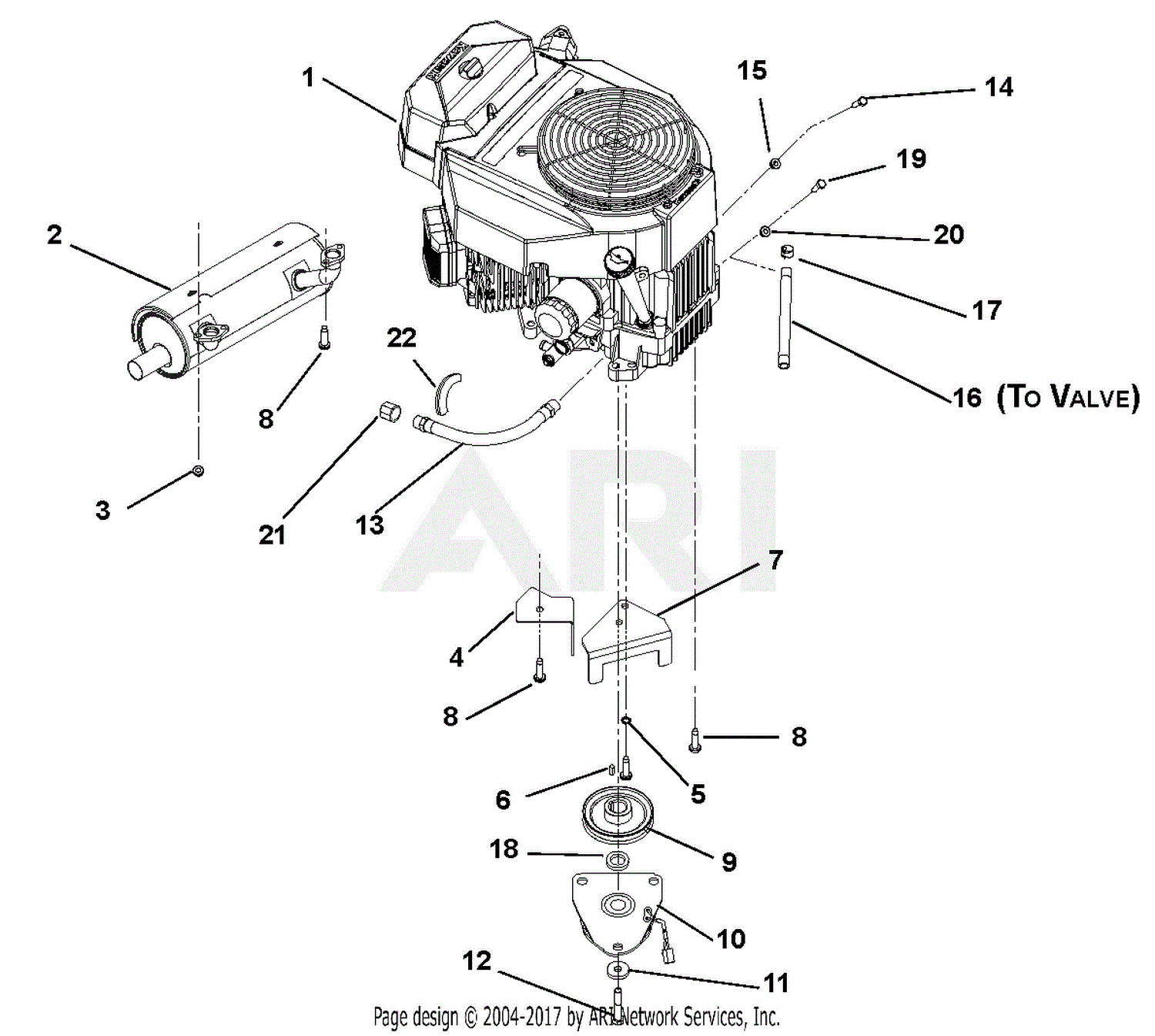 Gravely 991084 (000101 009999) ZT 60 HD Parts Diagram for Engine And