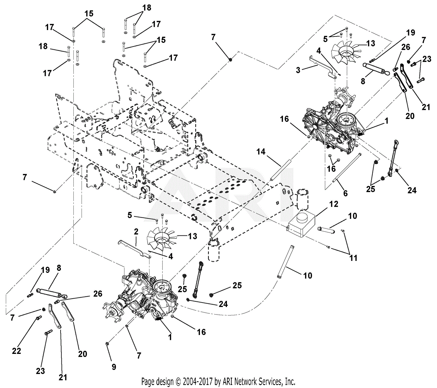 Zero best sale turn transmission