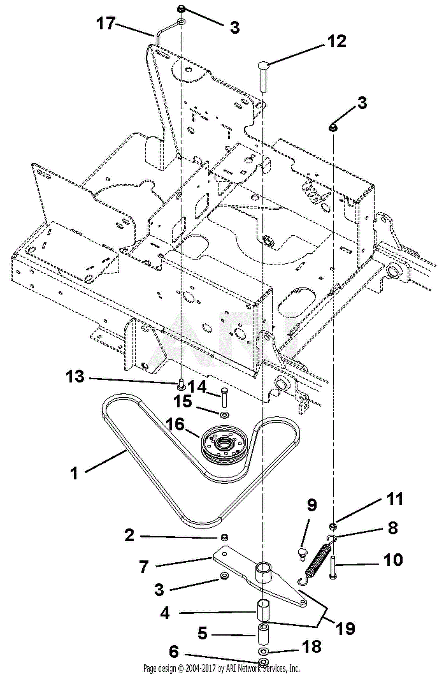 Gravely 991084 (030000 034999) ZT 60" HD Parts Diagram for Hydro Drive