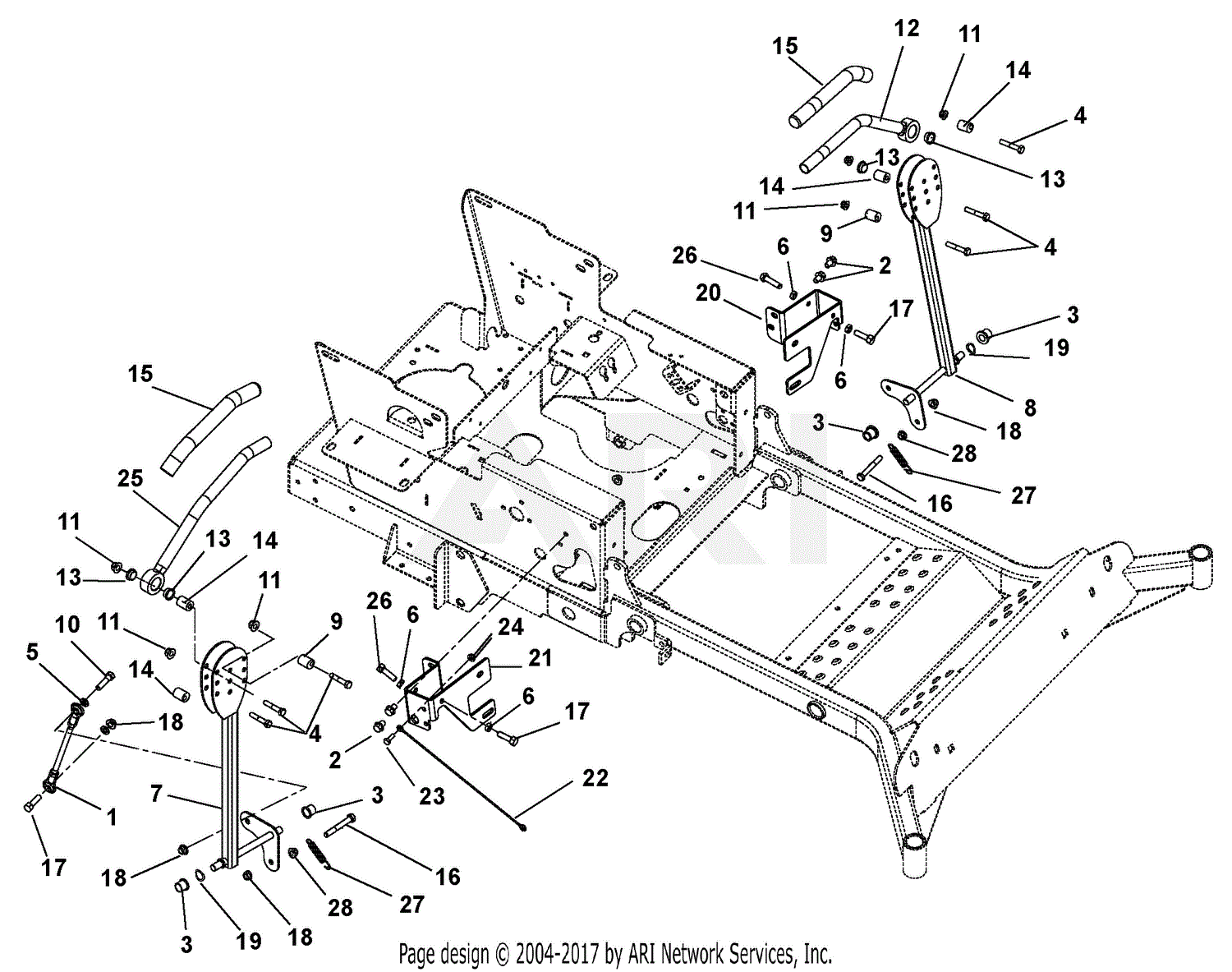 Gravely 991084 (035000 - 044999) ZT 60" HD Parts Diagram for Steering