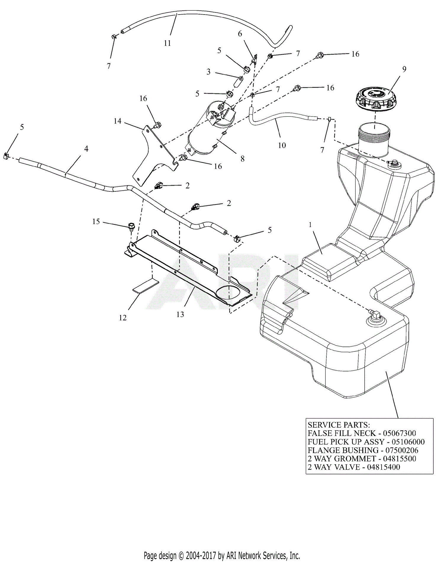 Gravely 991184 (015000 - ) ZT HD 52 CARB Parts Diagram for Fuel System ...