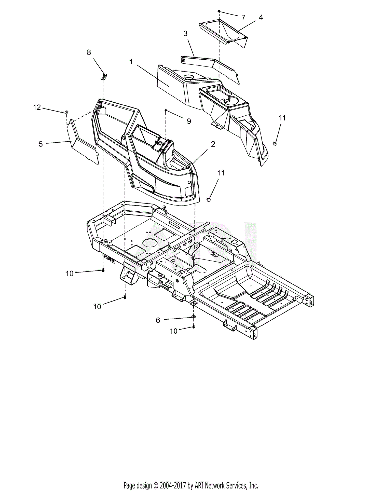 Gravely 915200 (030000 - 034999) Zt Xl 52 Parts Diagram For Fenders