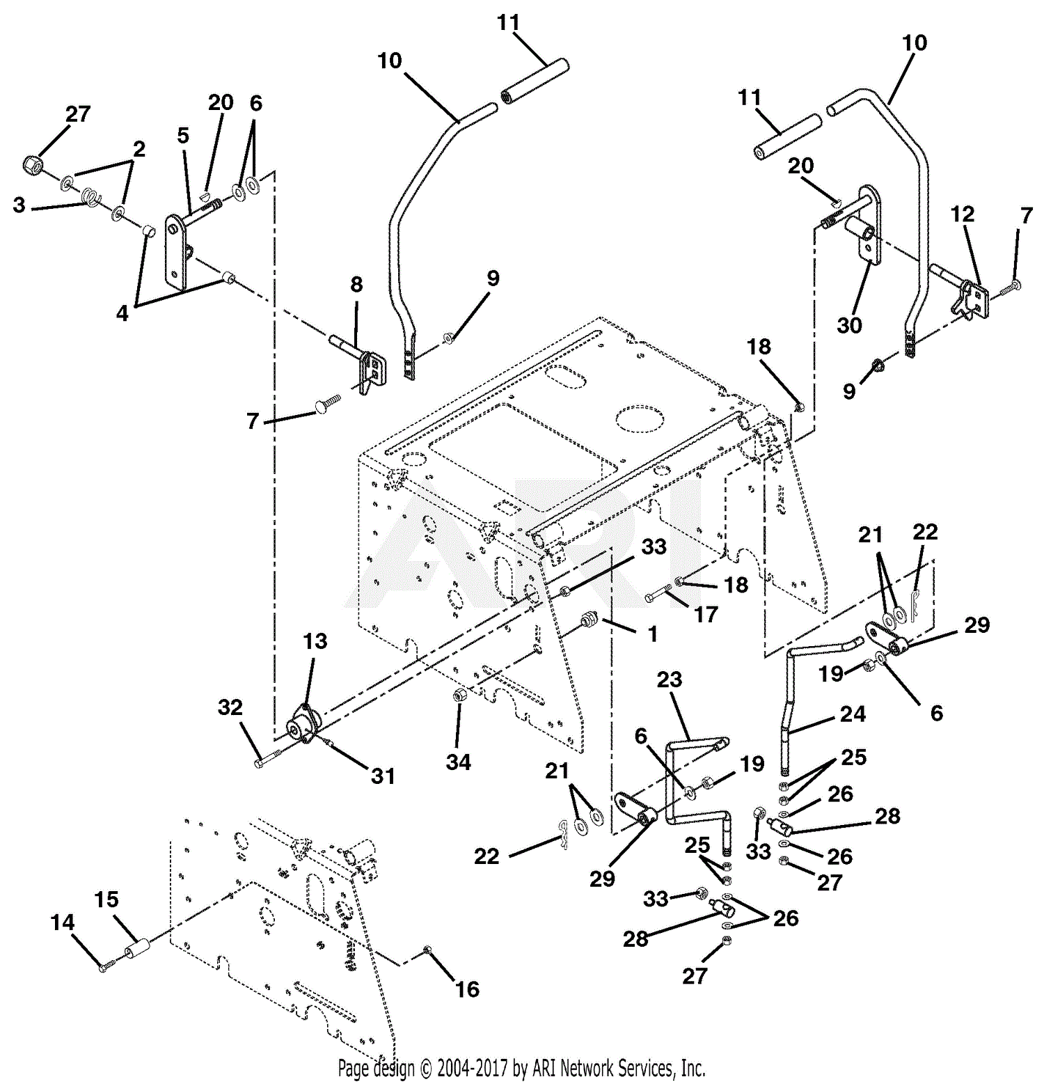 Gravely 915026 (000101 - ) ZT 1740 Parts Diagram for Controls S/N ...