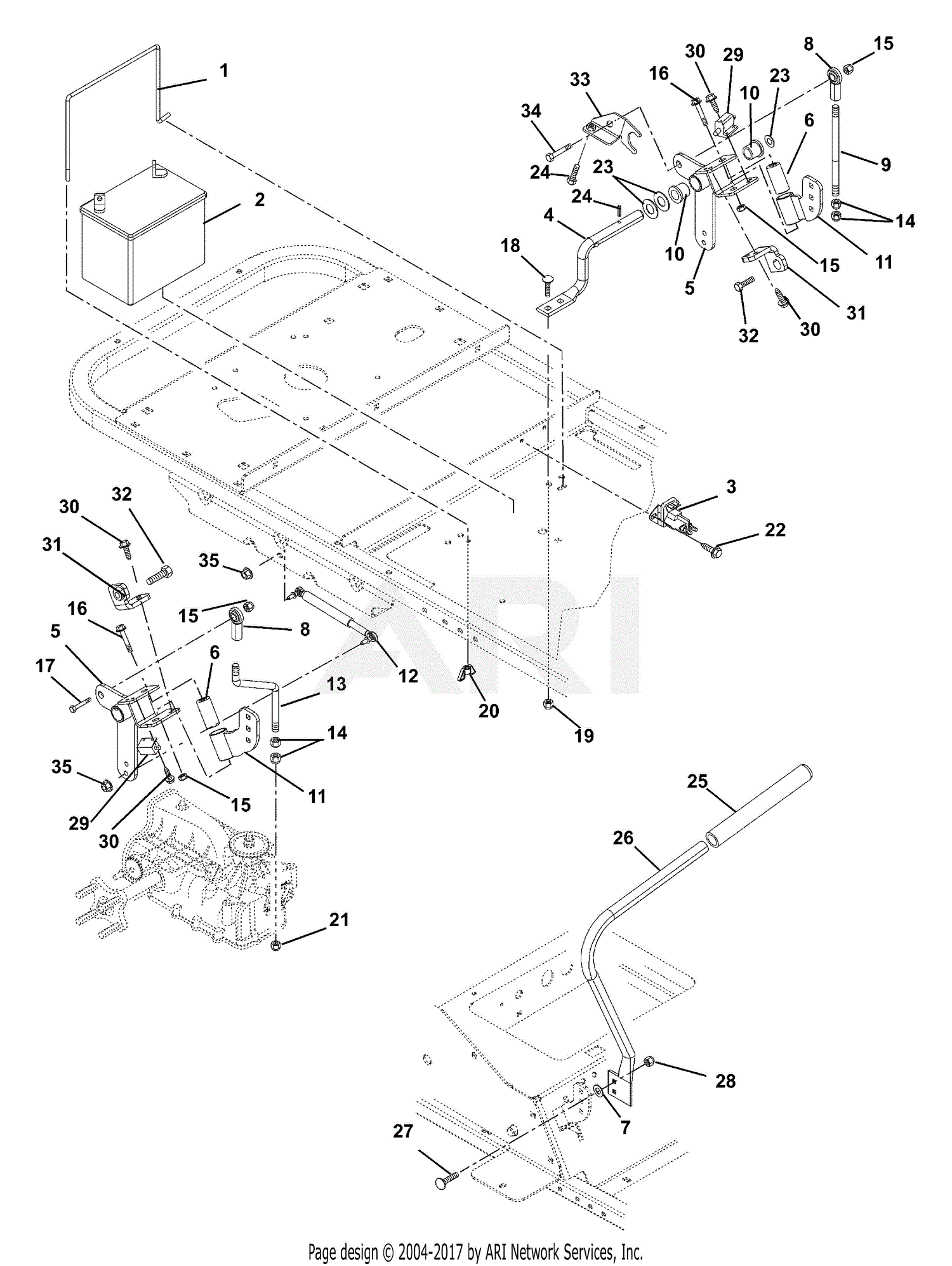 Gravely 915048 (005000 - 009999) ZT2148, 21hp Kohler, 48