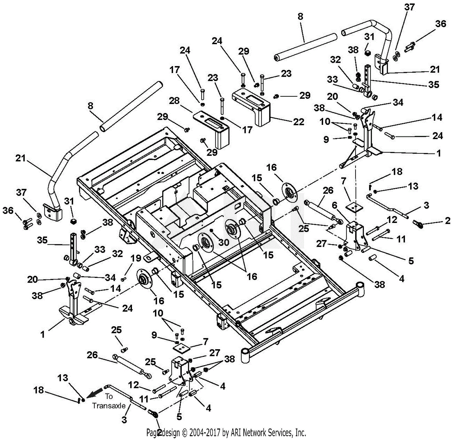 Gravely 915188 (045000 - ) ZT XL 54 Kohler Parts Diagram for Steering ...