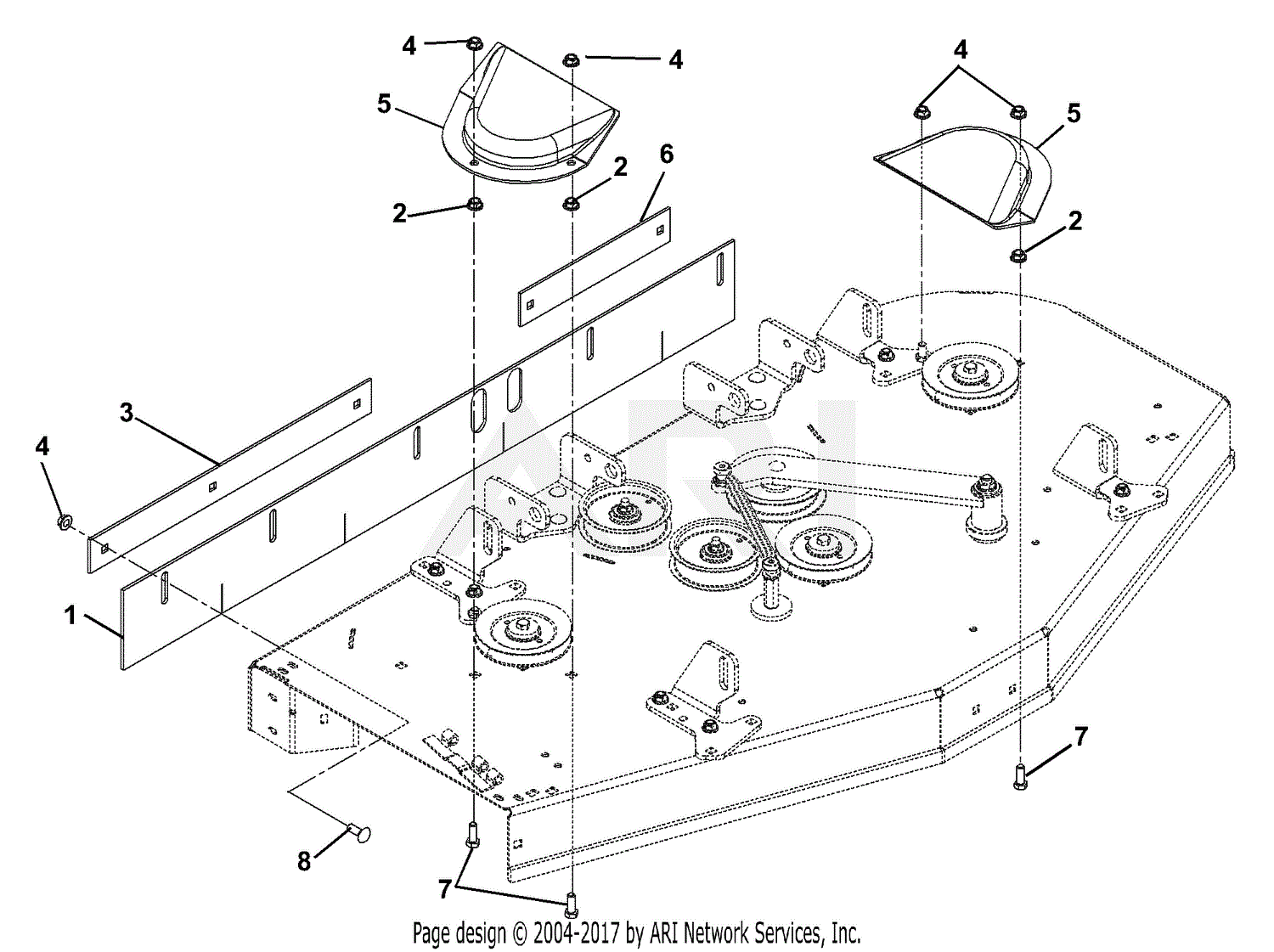 Gravely 992140 (002000 - ) ZT 2044XLP, 20hp Kohler, 44