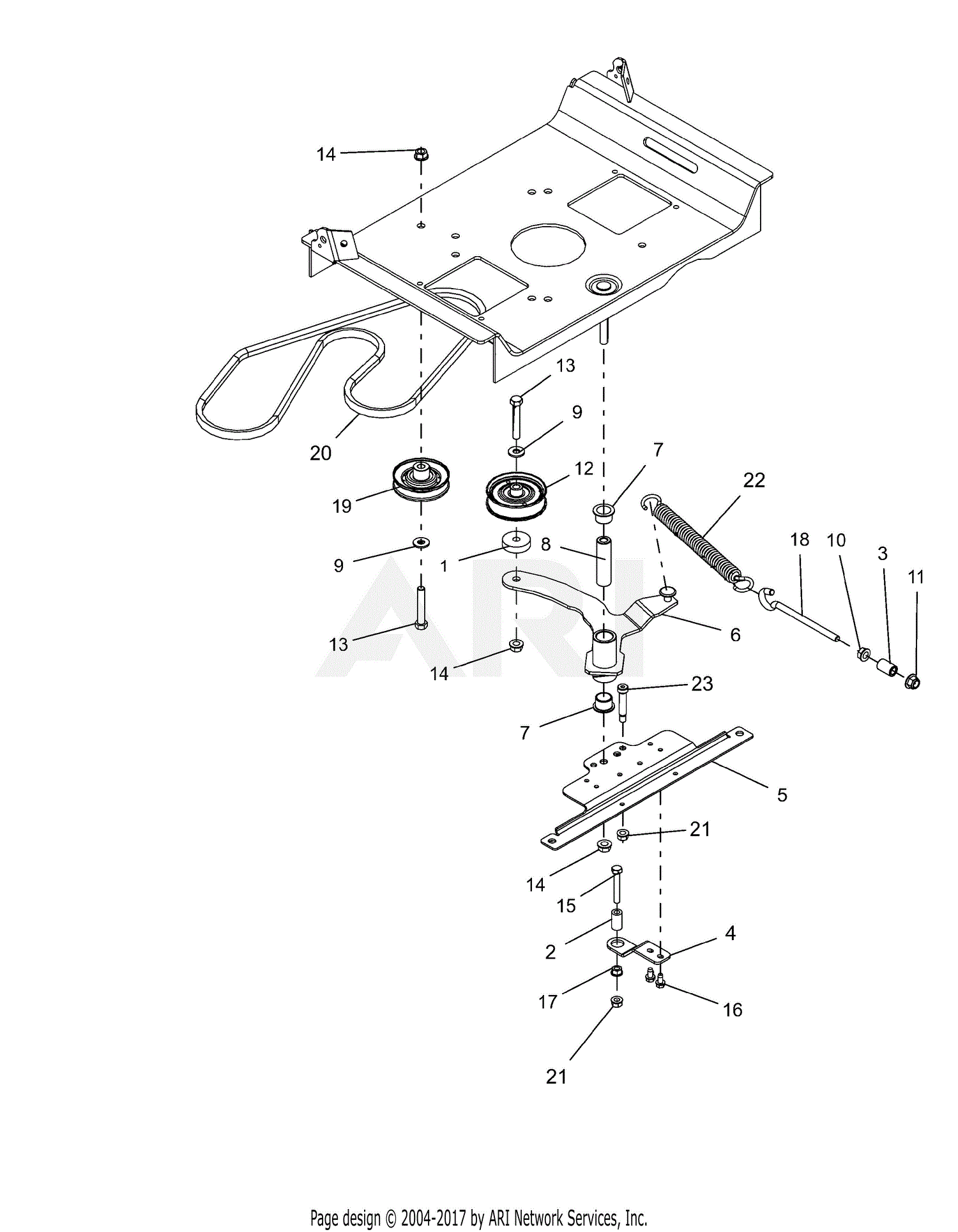 Gravely 915172 (040000 - ) ZTX 42 Parts Diagram for Transaxle Drive