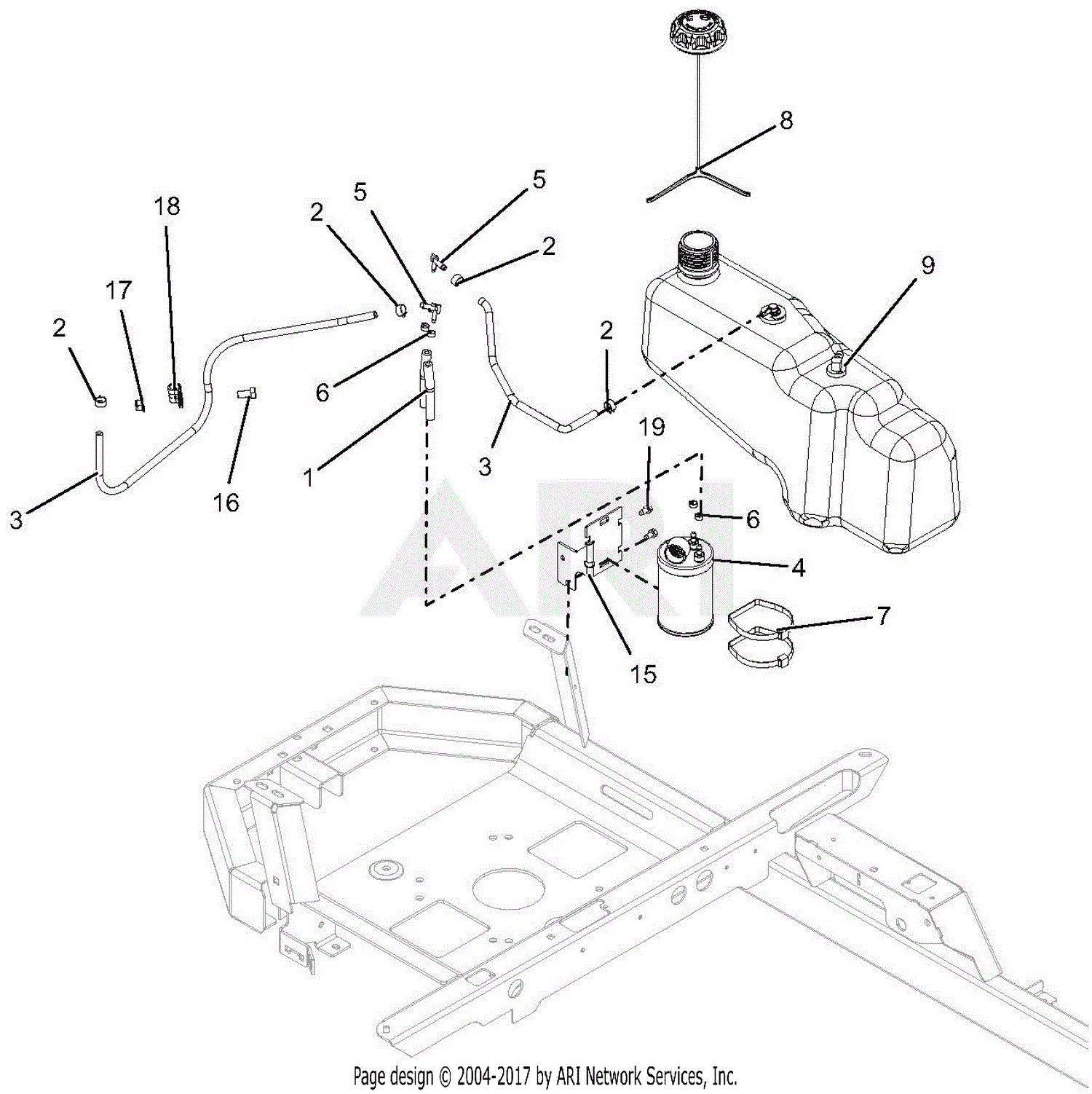 Gravely 915176 (000101 - 015999) ZTX 42 CARB Parts Diagram for Fuel ...