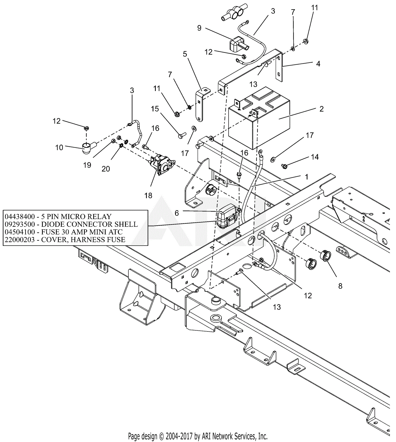 Gravely 915248 (080000 - 084999) ZTX 42 Parts Diagram for Electrical