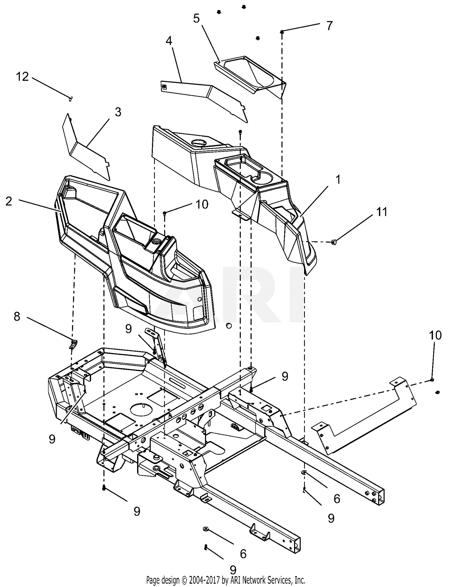 Gravely 915248 (080000 - 084999) ZTX 42 Parts Diagram for Fenders