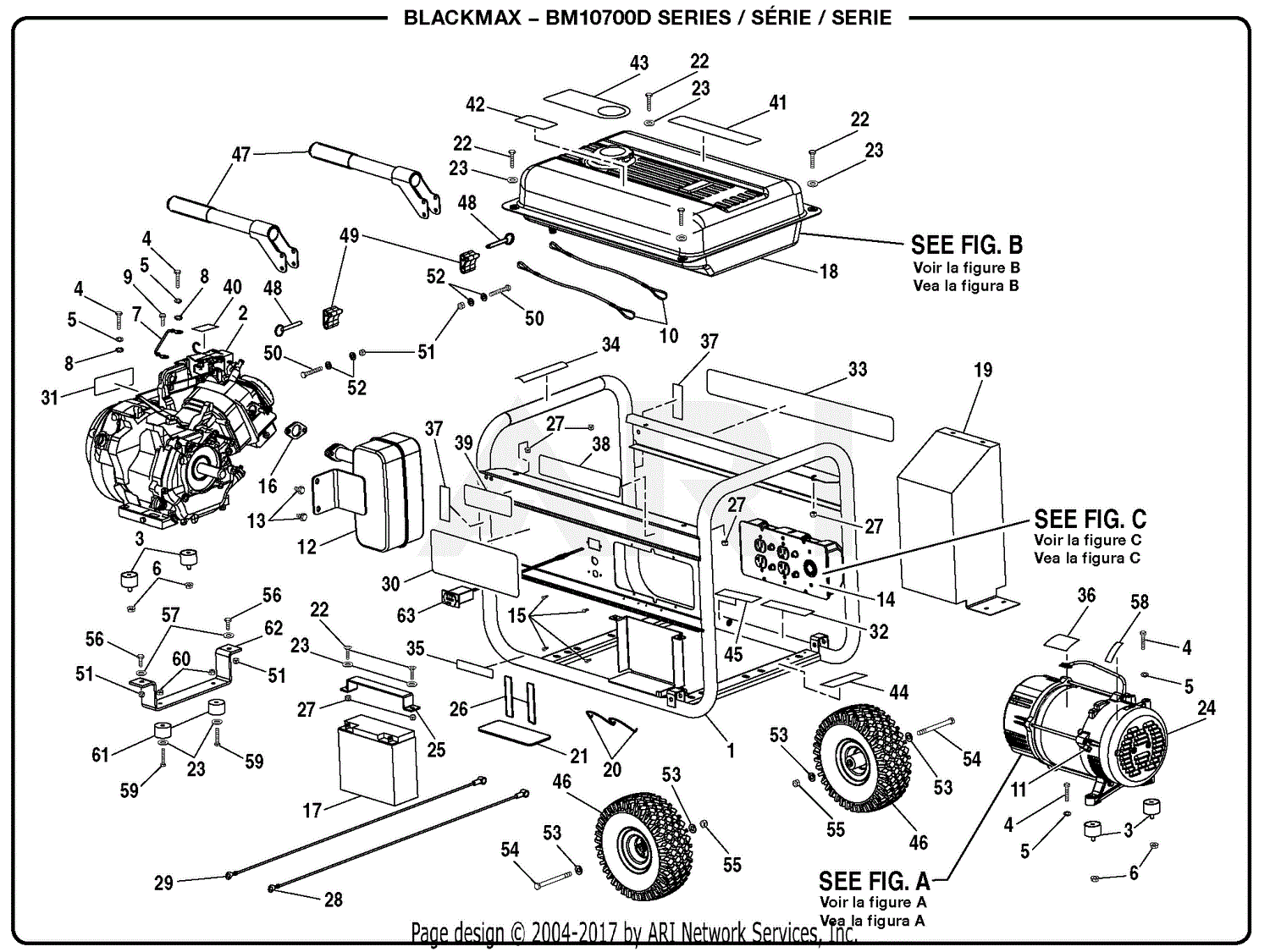 Homelite BM10700D Generator Parts Diagram for General Assembly honeywell wiring diagrams 