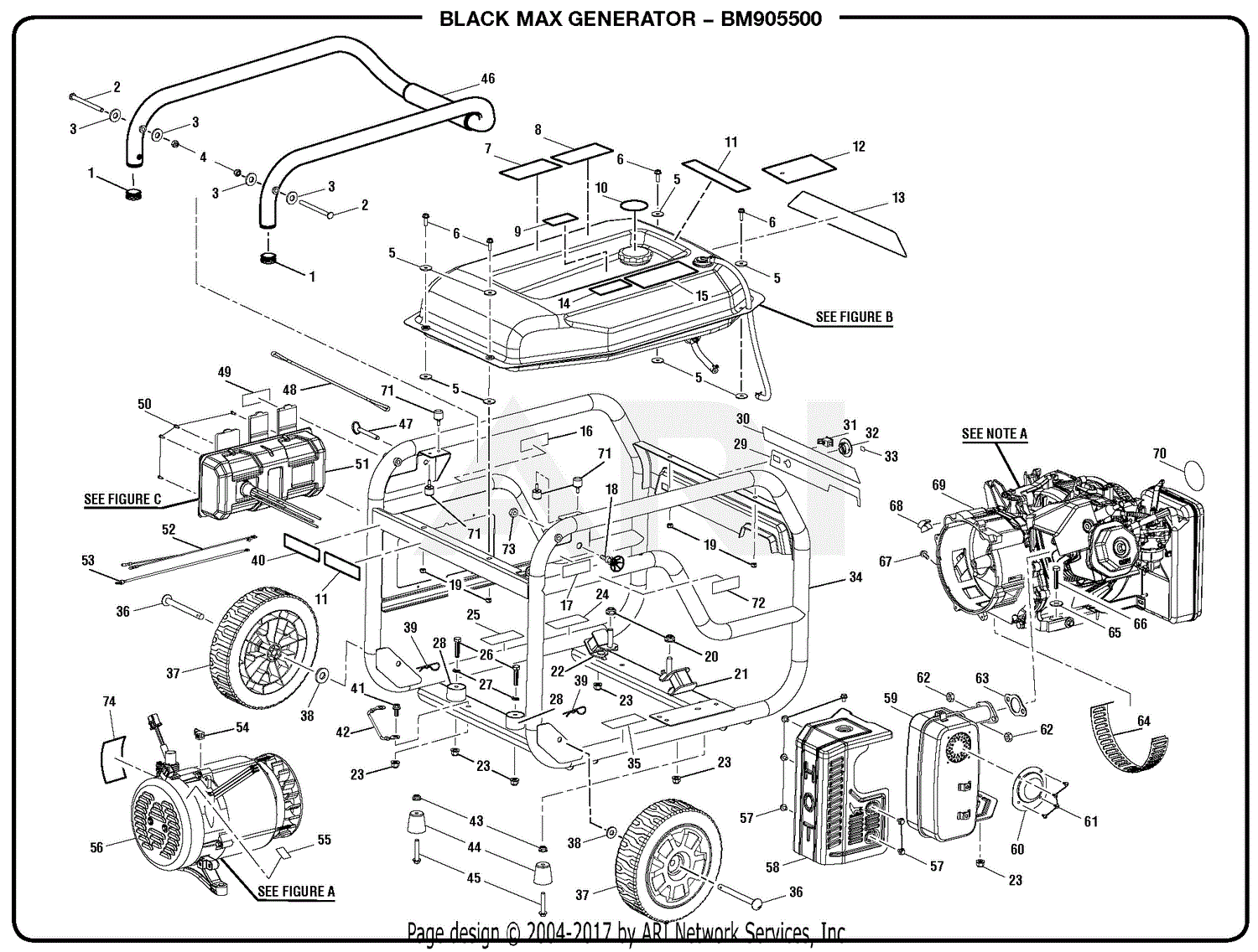 Homelite BM905500 Blackmax Mfg No. 090930311 9-21-16 (Rev:03) Parts ...