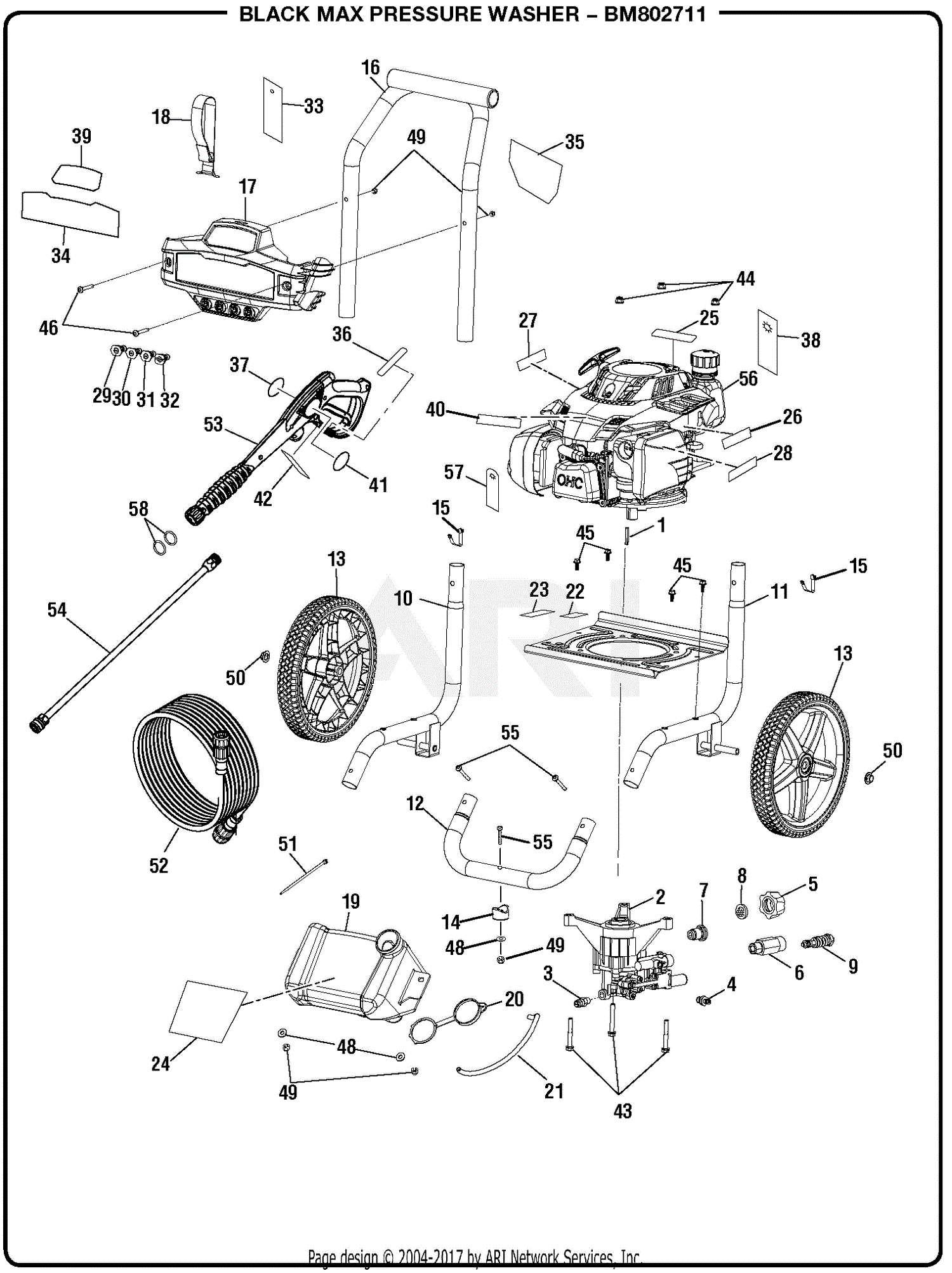 washer pressure parts assembly general diagram max machine homelite mfg lookup diagrams unable disabled javascript cart