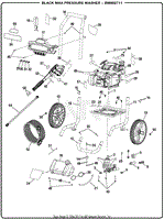 Homelite BM802711 Pressure Washer Mfg. No. 090079304 Parts Diagram for  General Assembly