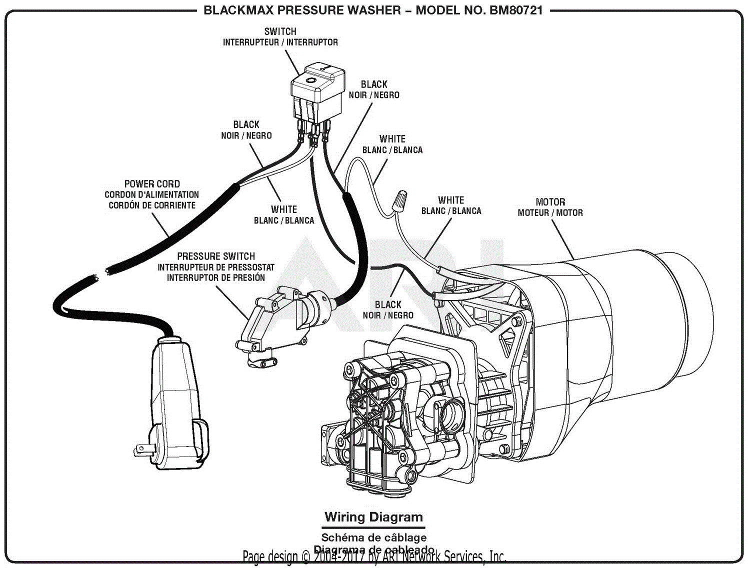 Homelite BM80721 Electric Pressure Washer Mfg. No. 090079212 111716