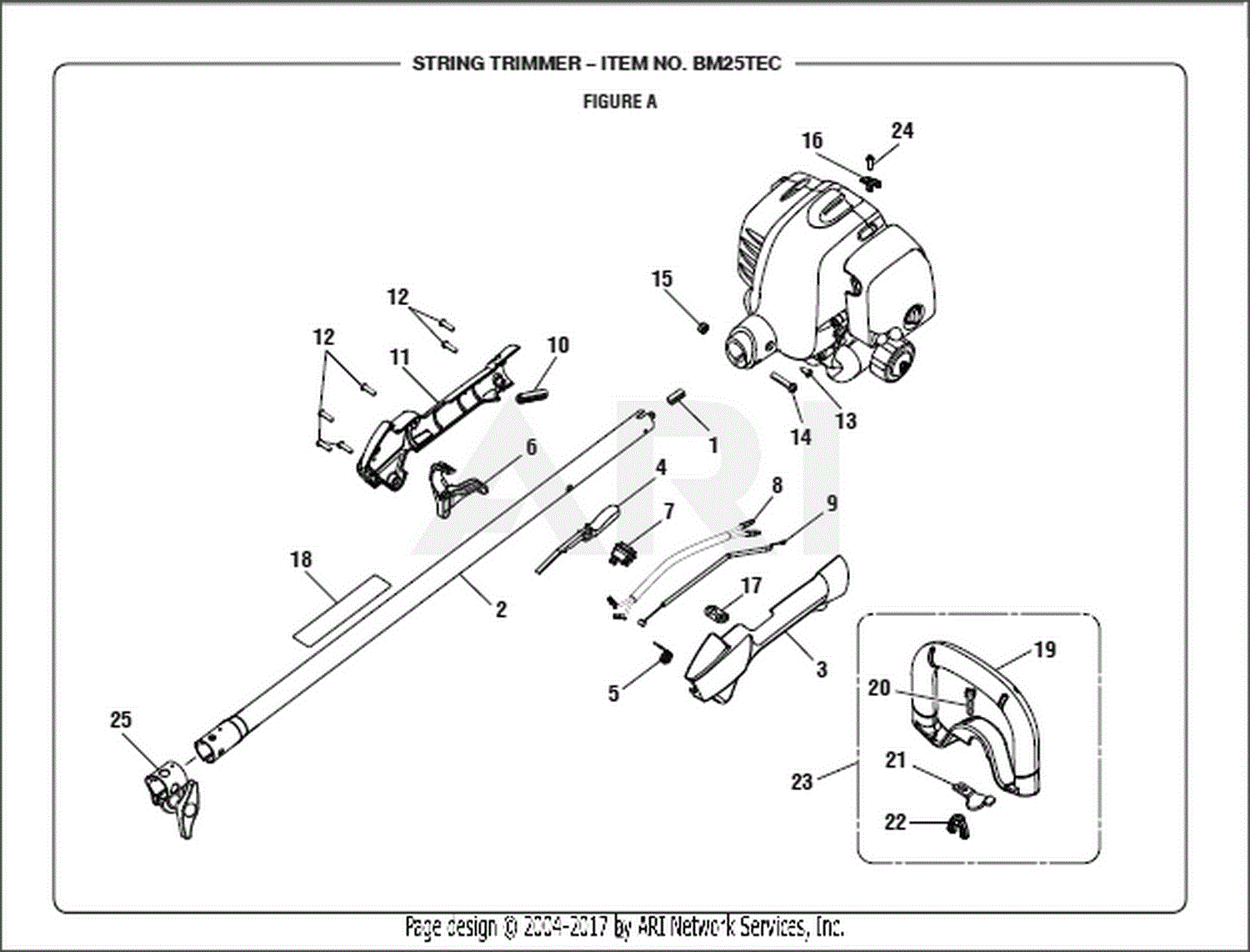 Homelite Ut33600 26cc String Trimmer Mfg No 090330017 41218 Rev01