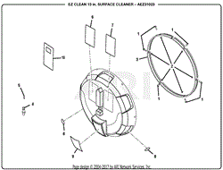 Homelite Aez31023 15 Surface Cleaner Attachment Parts Diagrams