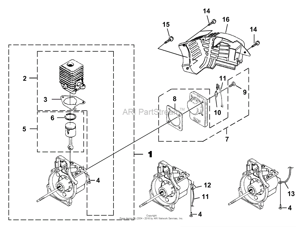 Homelite Yard Sweeper Vac Blower Eco Power UT-08131 Parts Diagram for ...