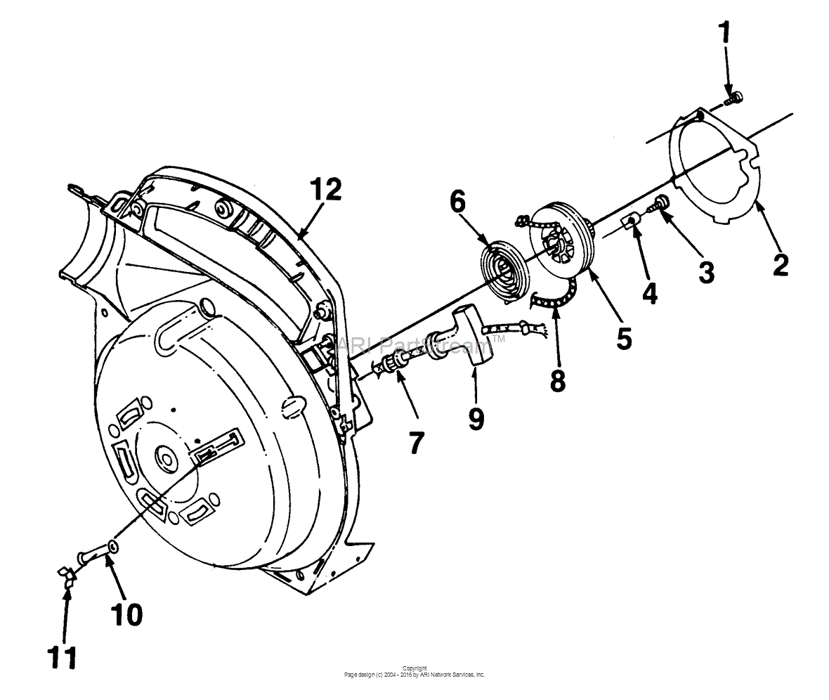 Homelite Blower Parts Model Hb100 Sears Partsdirect