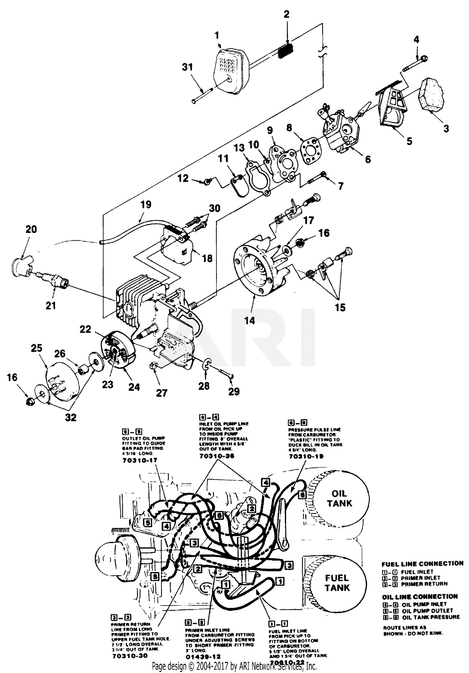 Homelite Chainsaw Parts Diagram