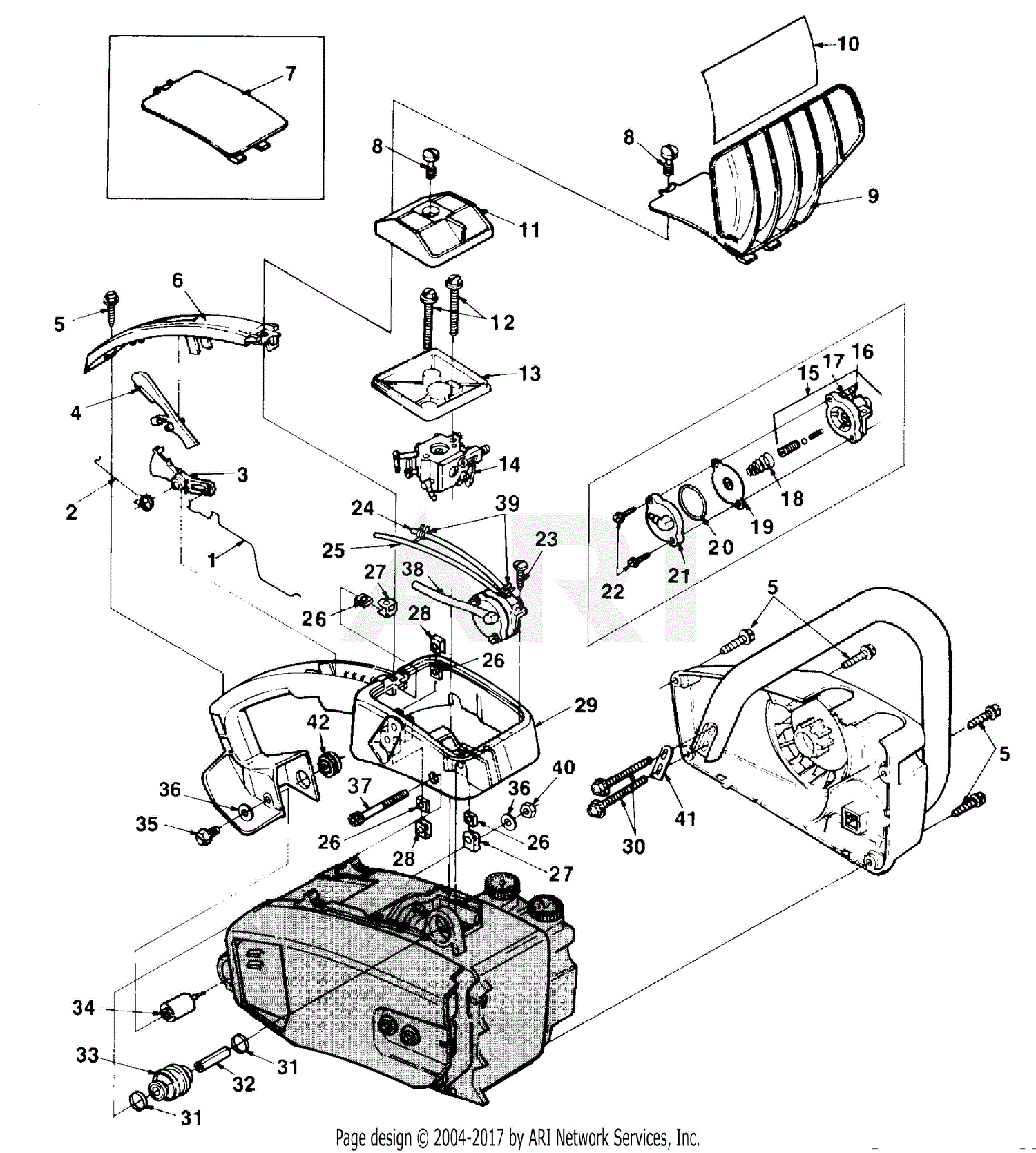 Homelite 240 Chain Saw UT 10625 10625 UT 240 Chain Saw UT 10625 240   Diagram 